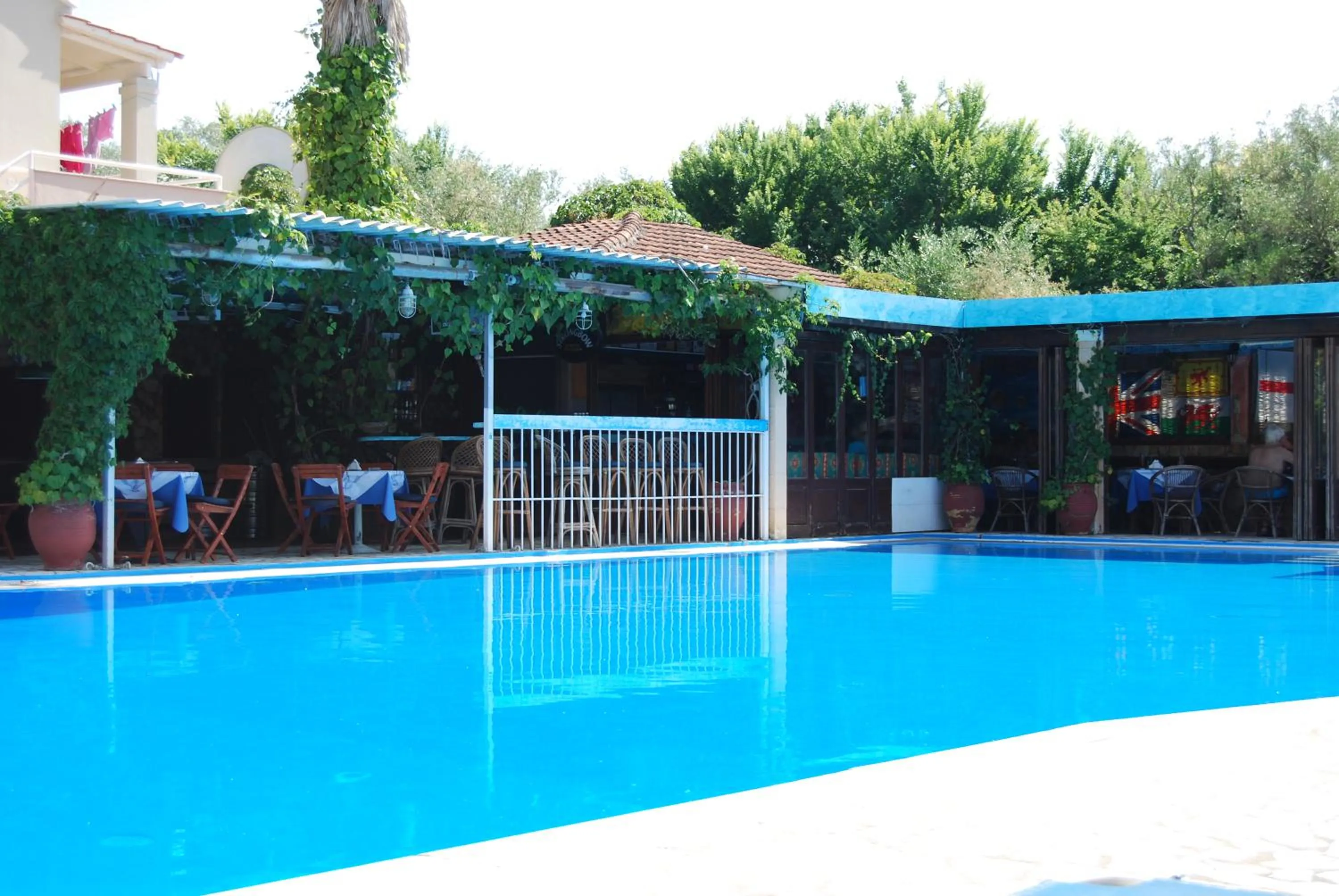 Pool view in Alexandros Studios Apartments