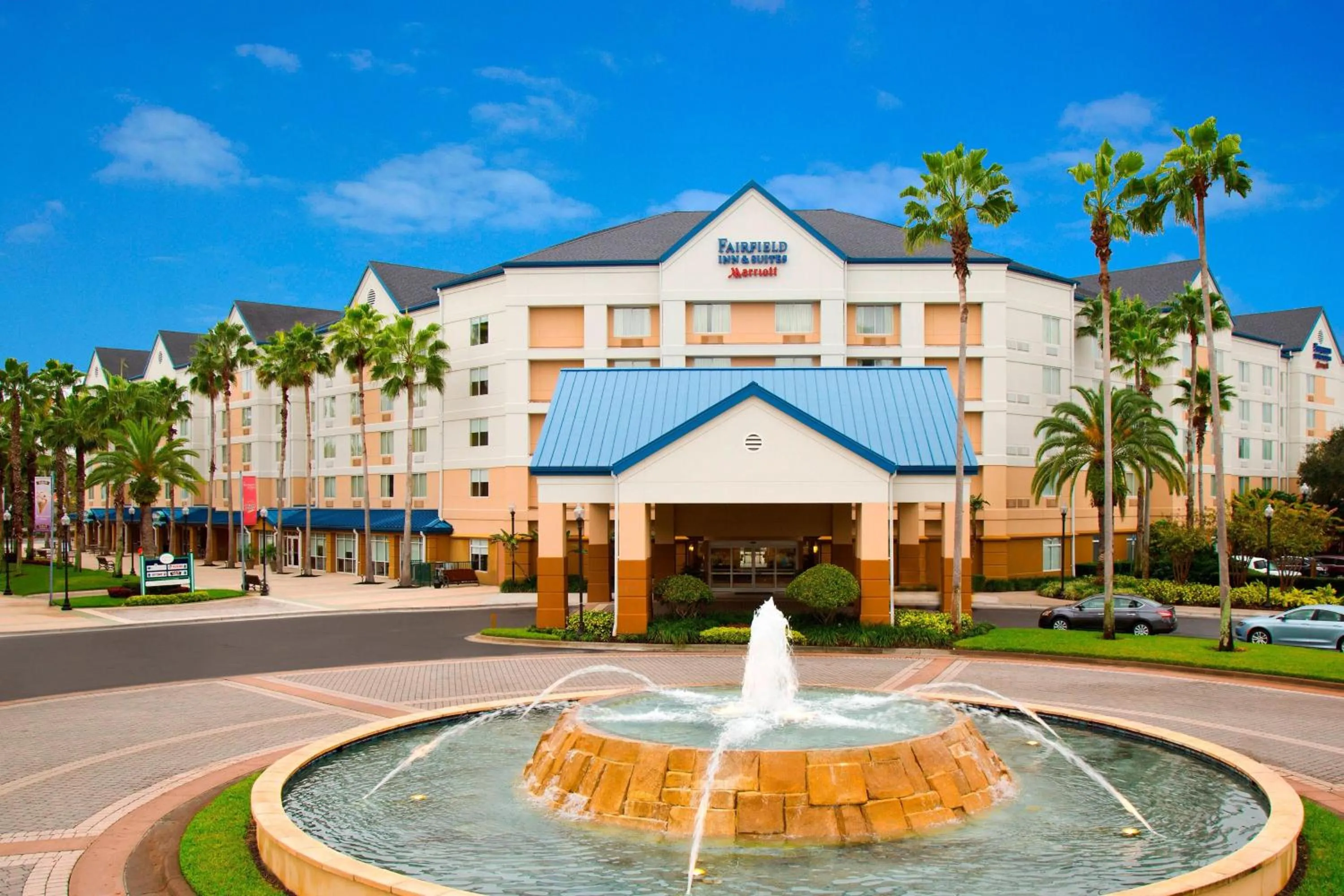 Property building in Fairfield Inn & Suites by Marriott Orlando Lake Buena Vista in the Marriott Village