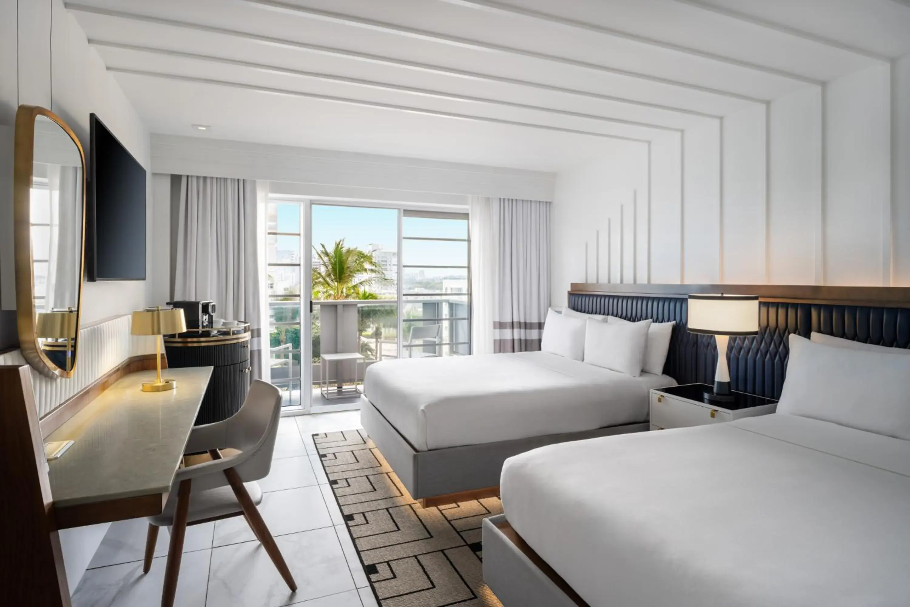 Queen Room with 2 Queen Beds and City View in Cadillac Hotel & Beach Club, Autograph Collection Queen Room with 2 Queen Beds and City View in Cadillac Hotel & Beach Club, Autograph Collection