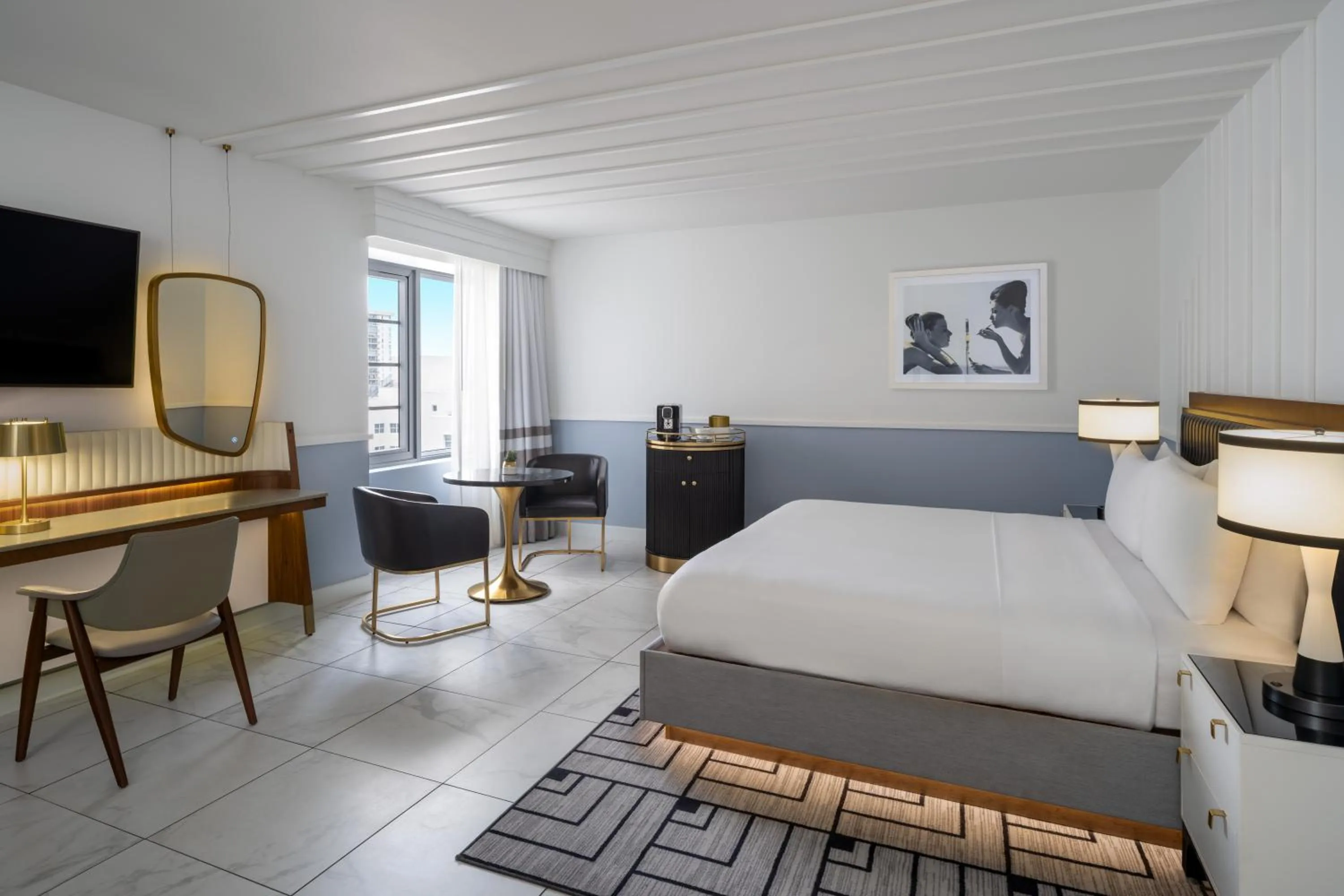 Bedroom, Bed in Cadillac Hotel & Beach Club, Autograph Collection