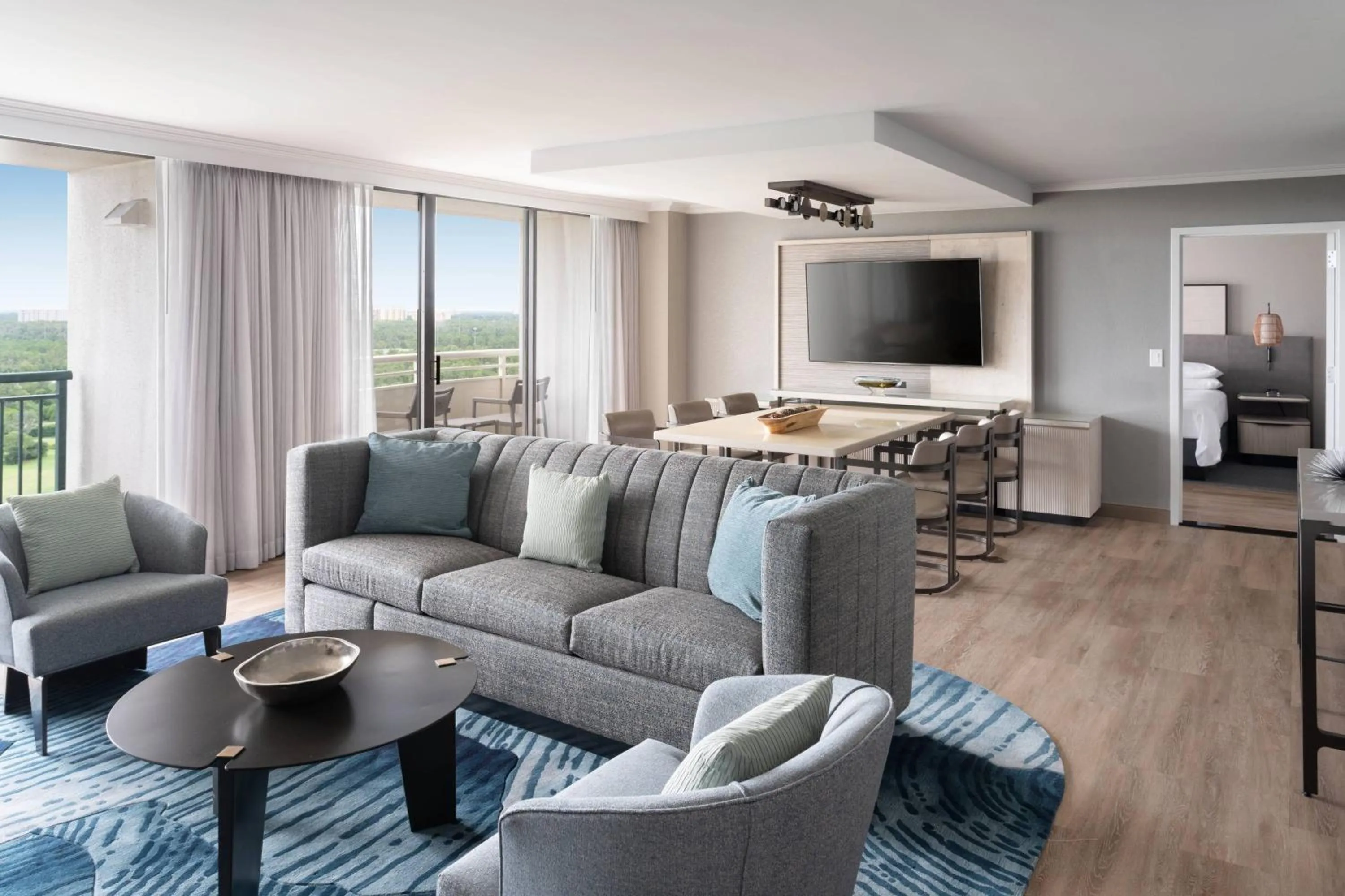 Living room in Orlando World Center Marriott