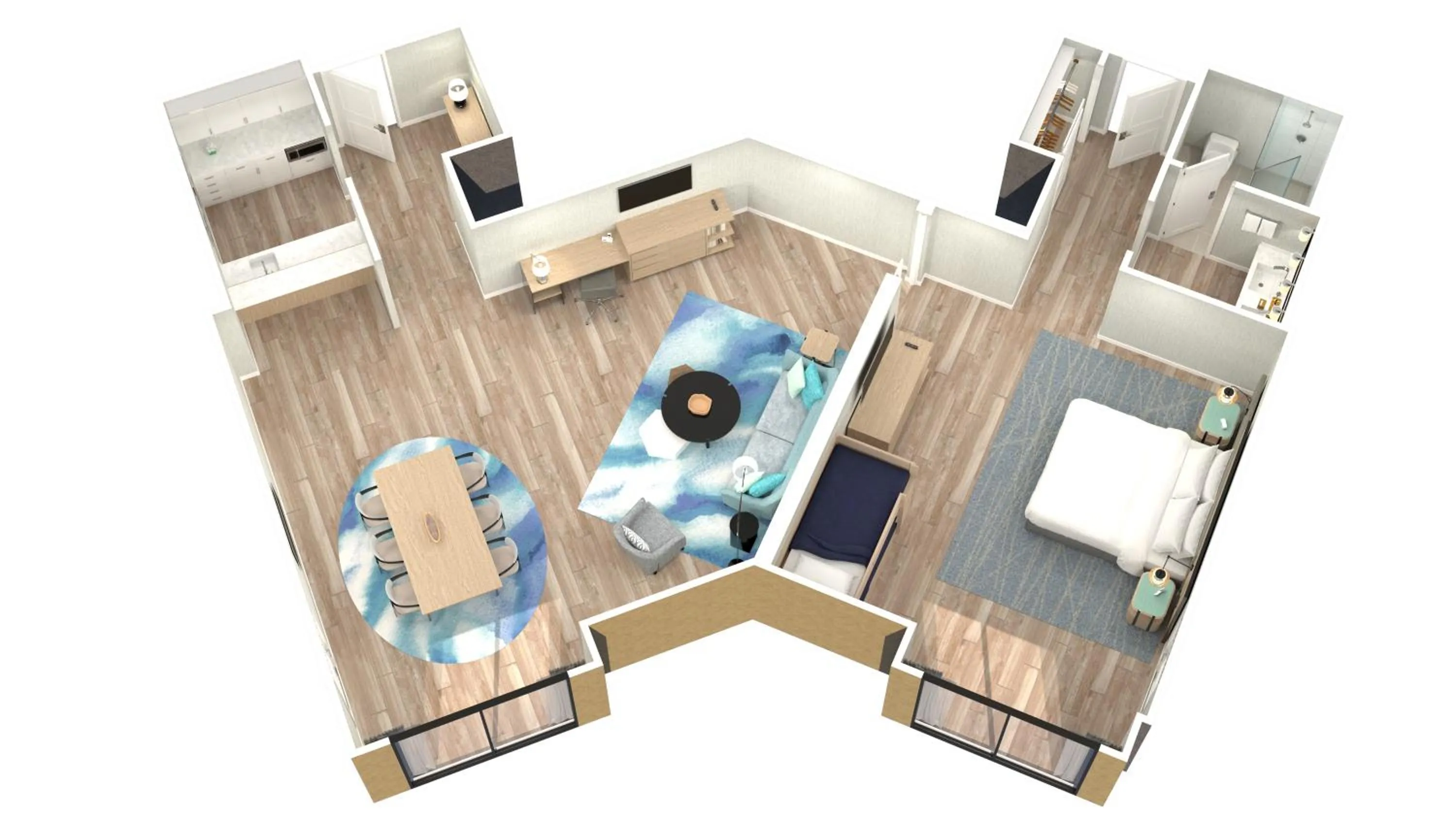 Family Bunk Bed Suite in Orlando World Center Marriott