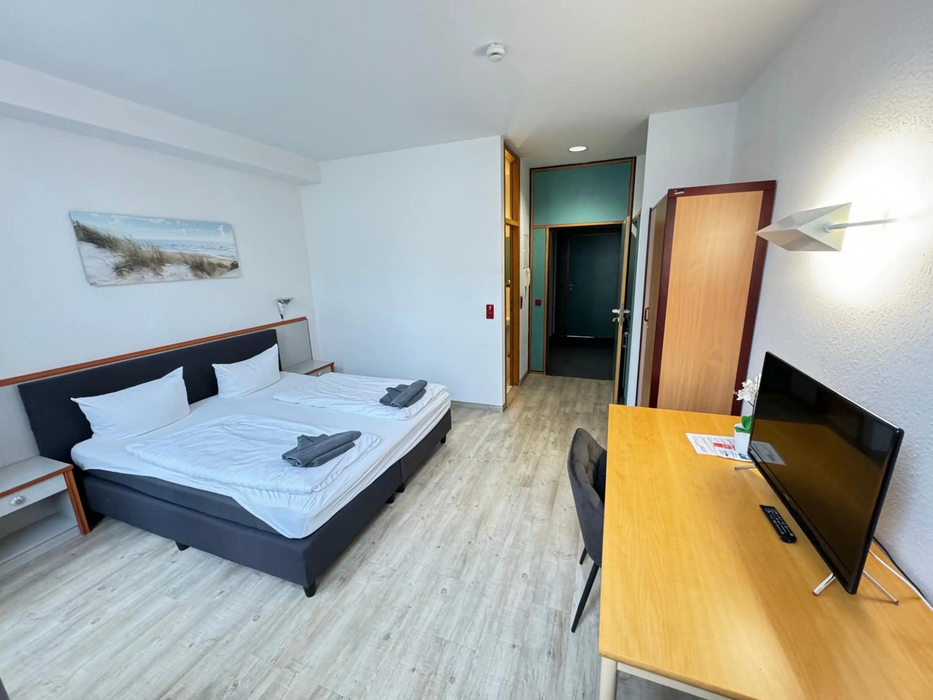 Bed in Appartement-Hotel Rostock