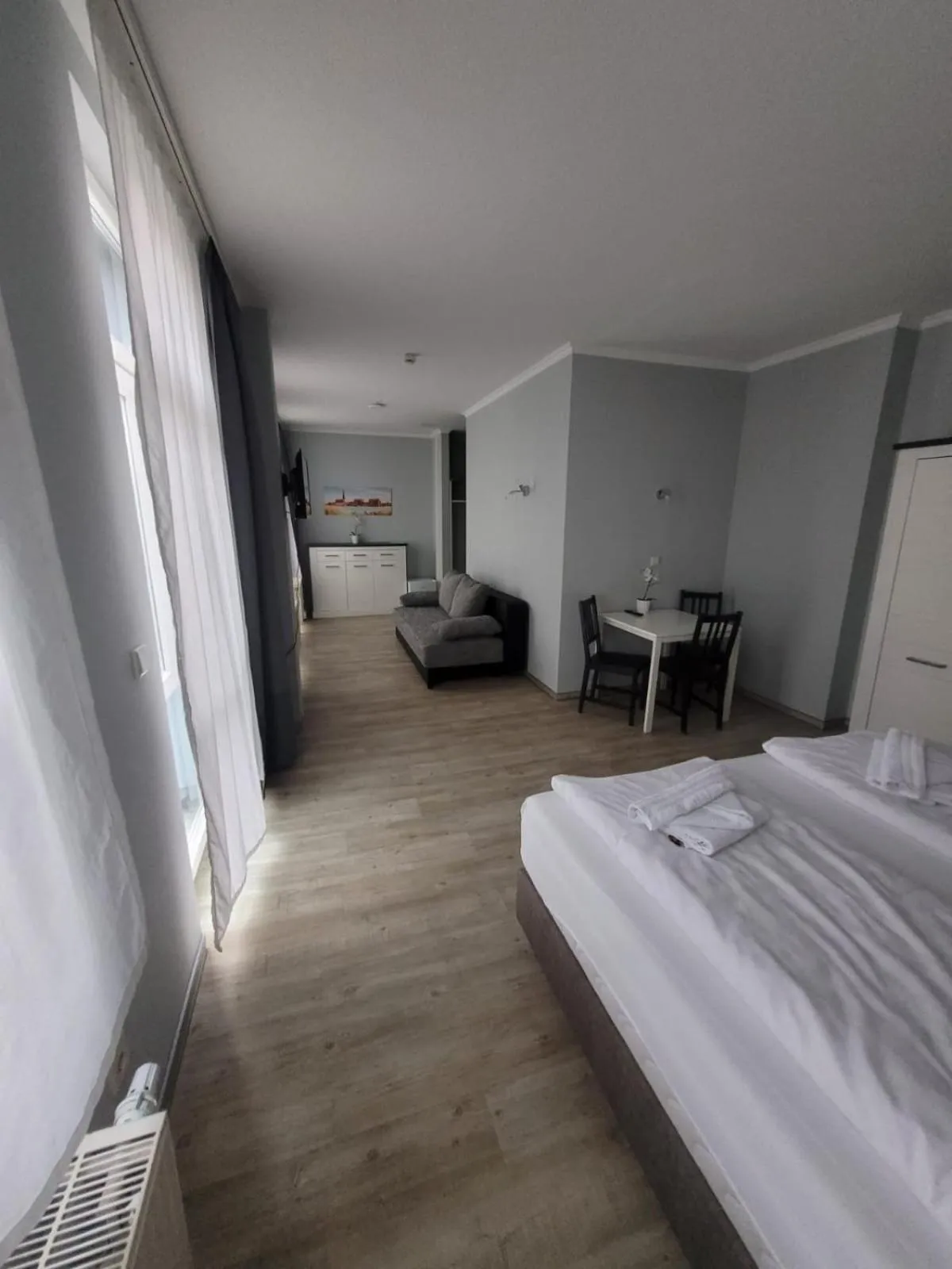 Bed in Appartement-Hotel Rostock