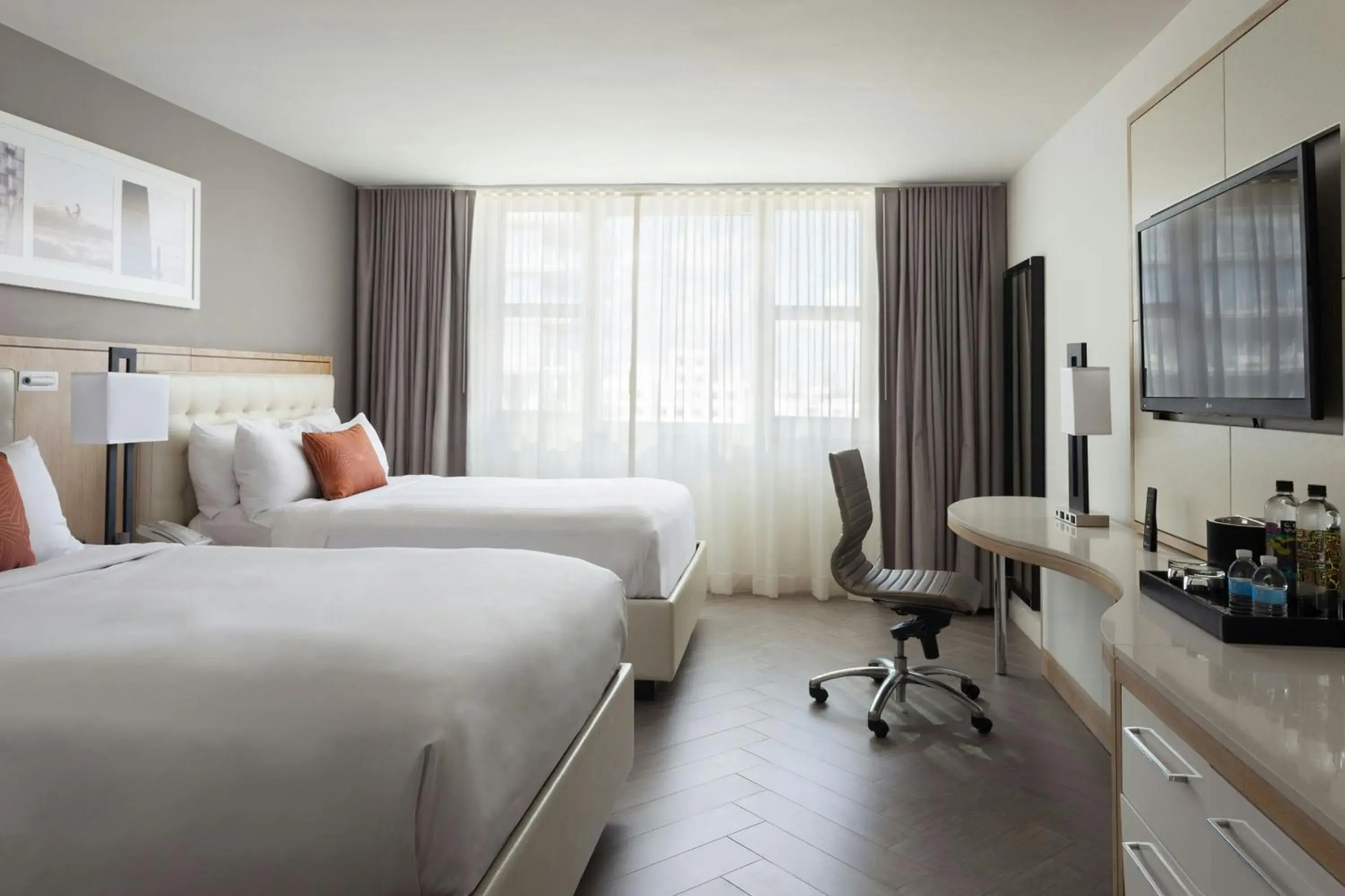 Two Double Beds Room with City View and Balcony in Marriott Stanton South Beach Two Double Beds Room with City View and Balcony in Marriott Stanton South Beach