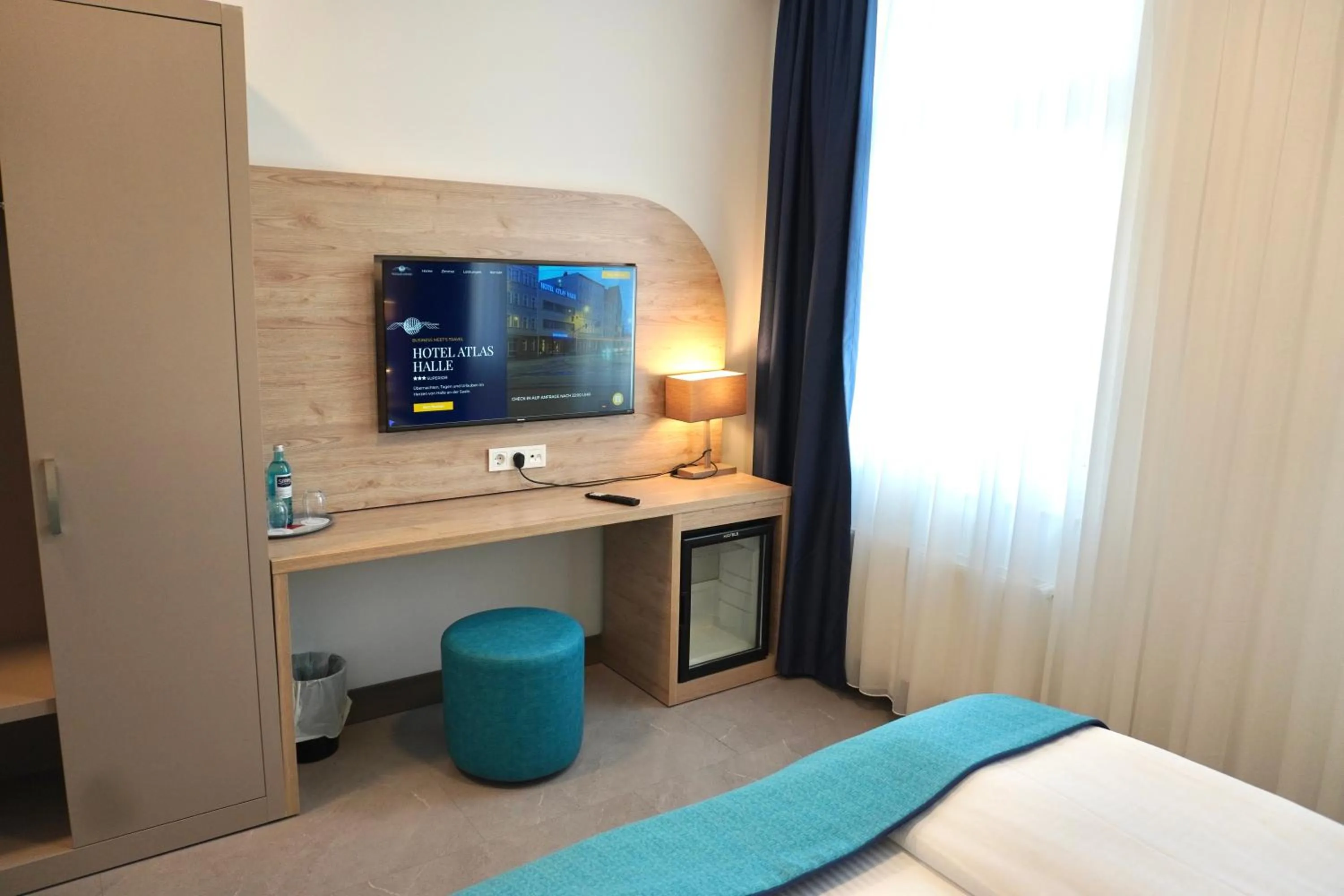 Bed in Hotel Atlas Halle