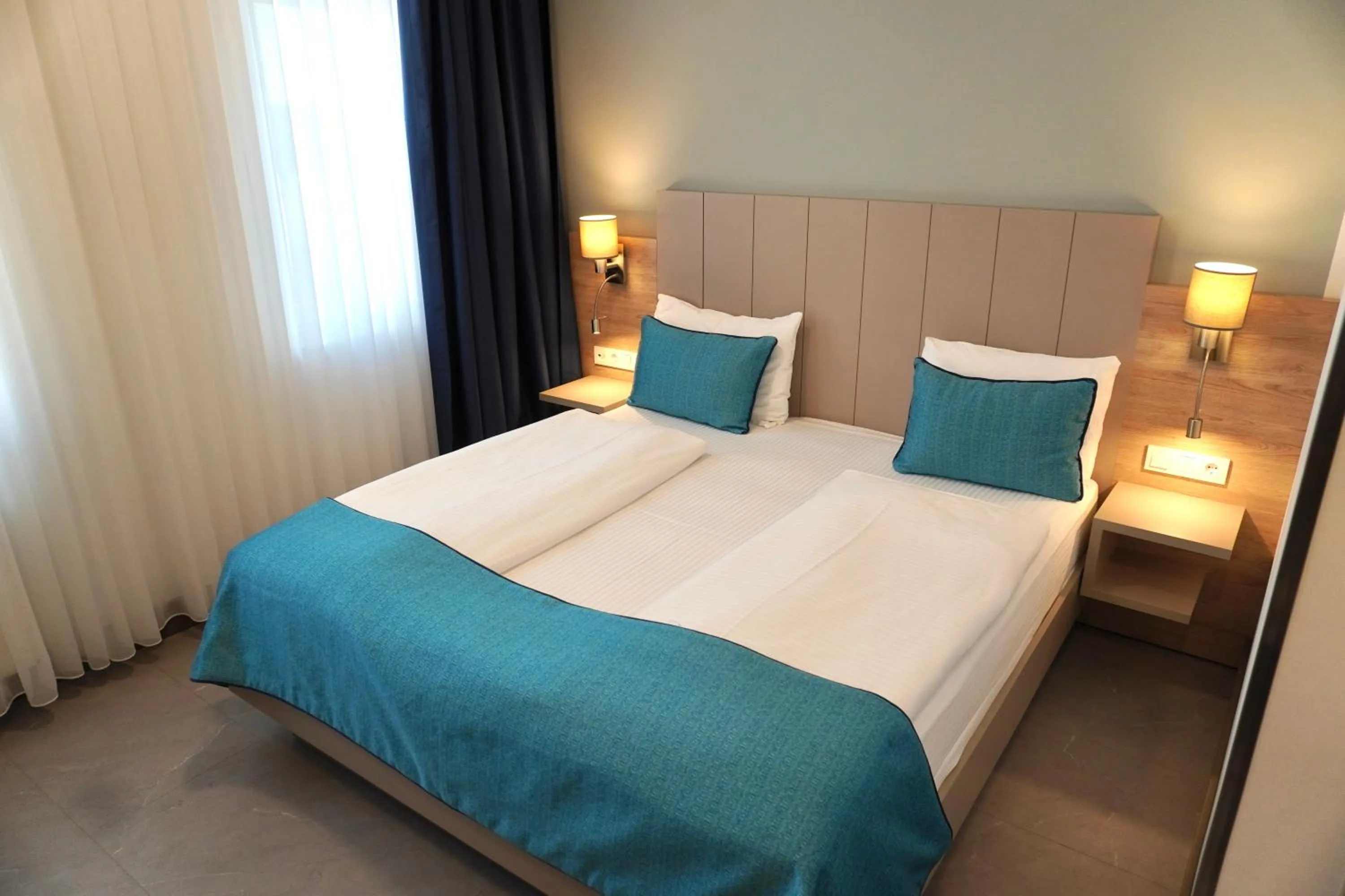 Bed in Hotel Atlas Halle