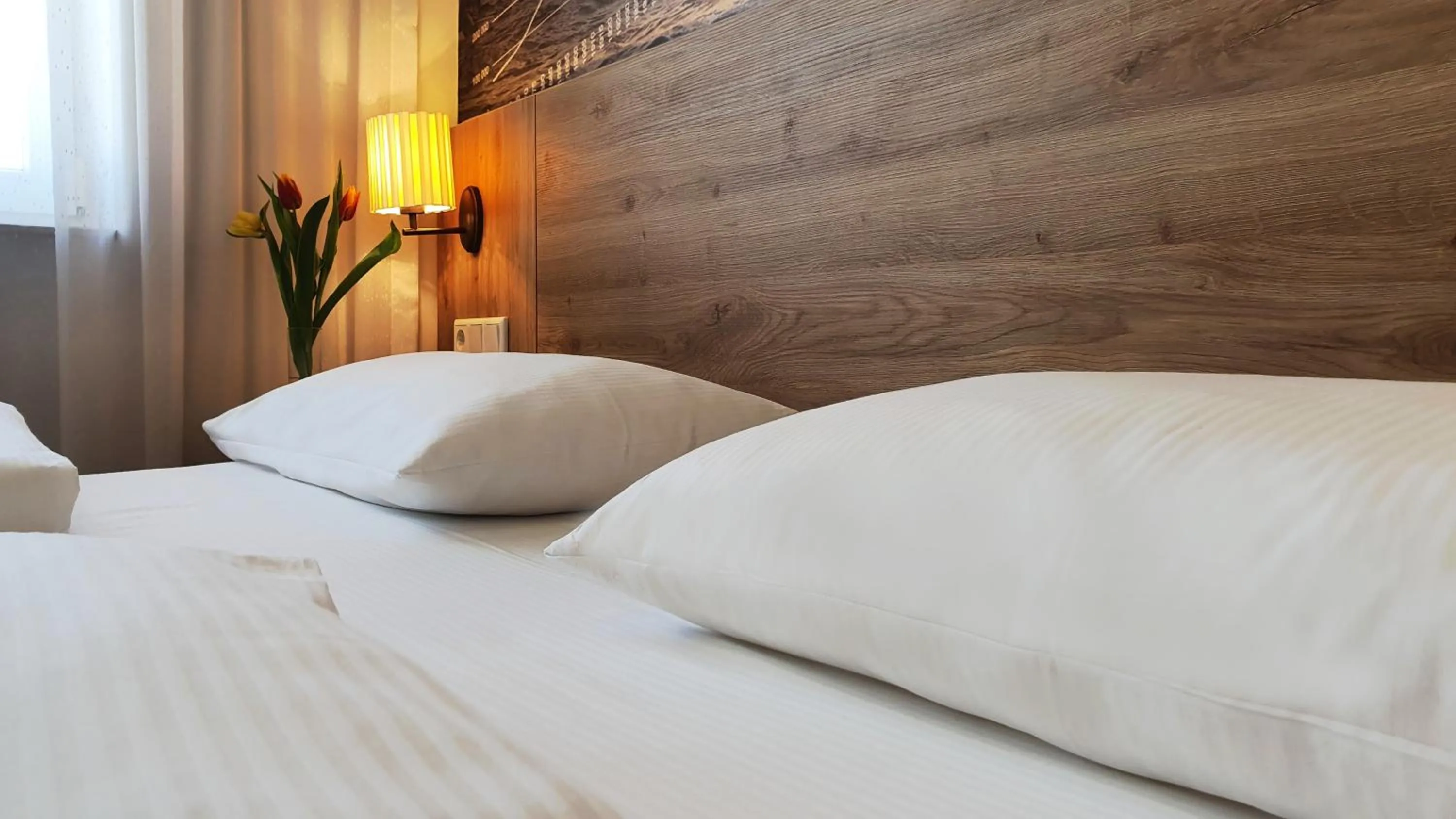 Bed in Hotel Atlas Halle