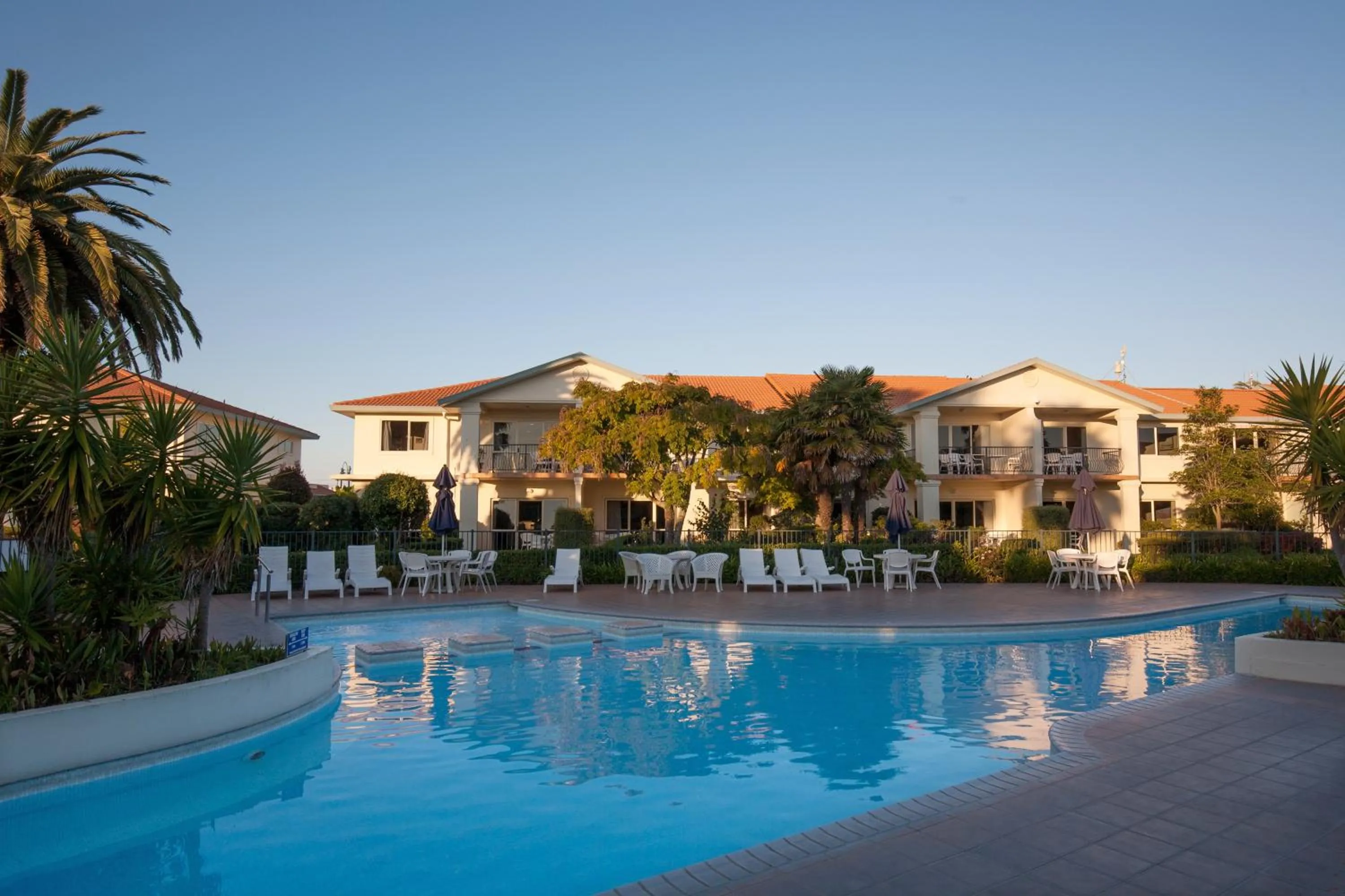 Swimming pool in Pacific Palms Resort