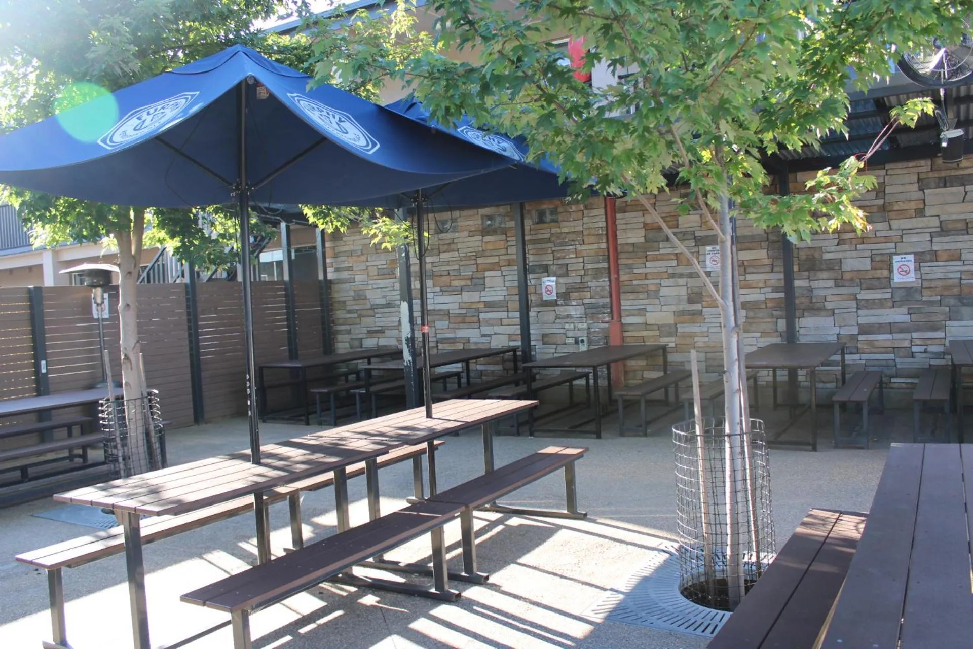 Patio in Alpine Hotel Bright