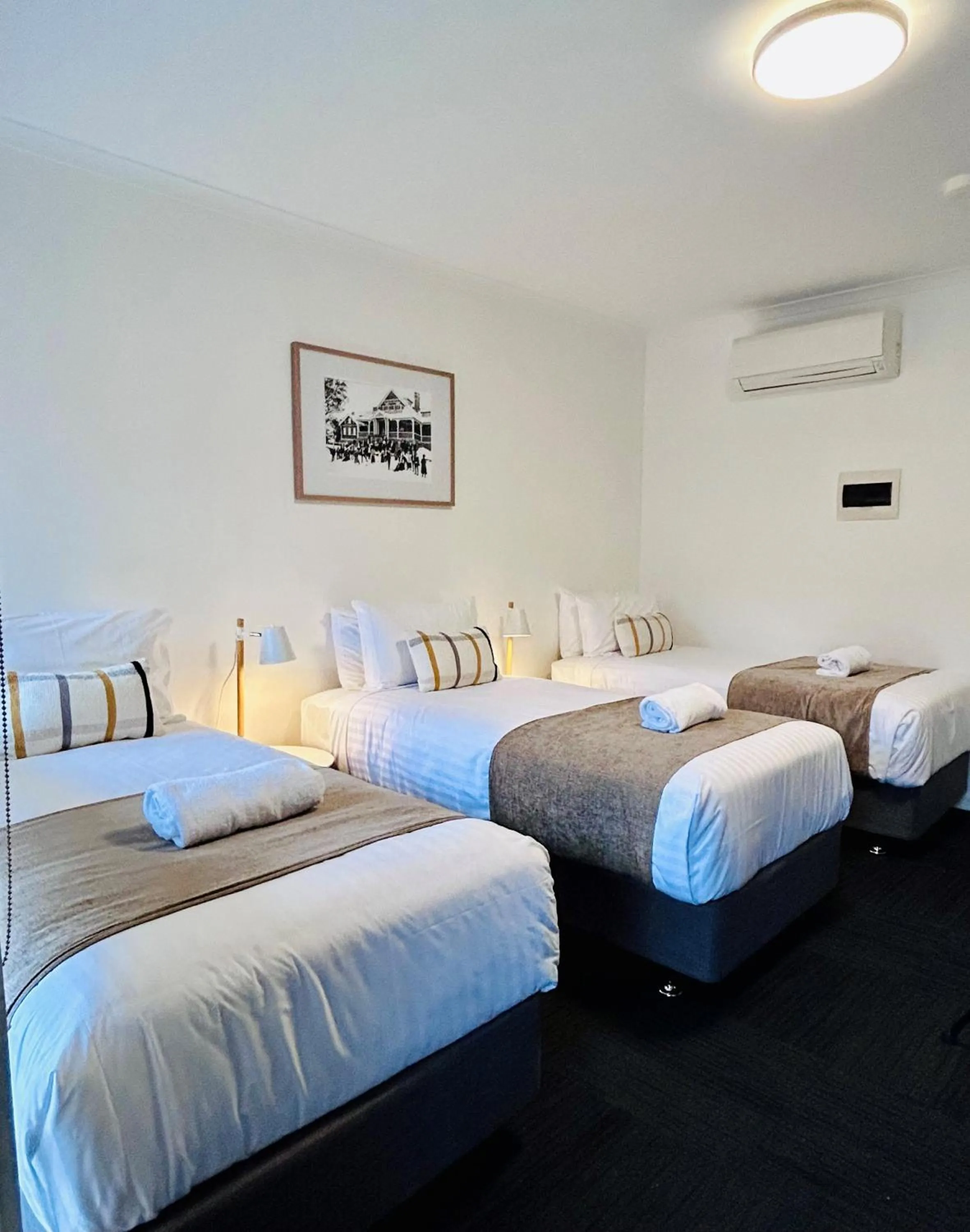 Bed in Alpine Hotel Bright