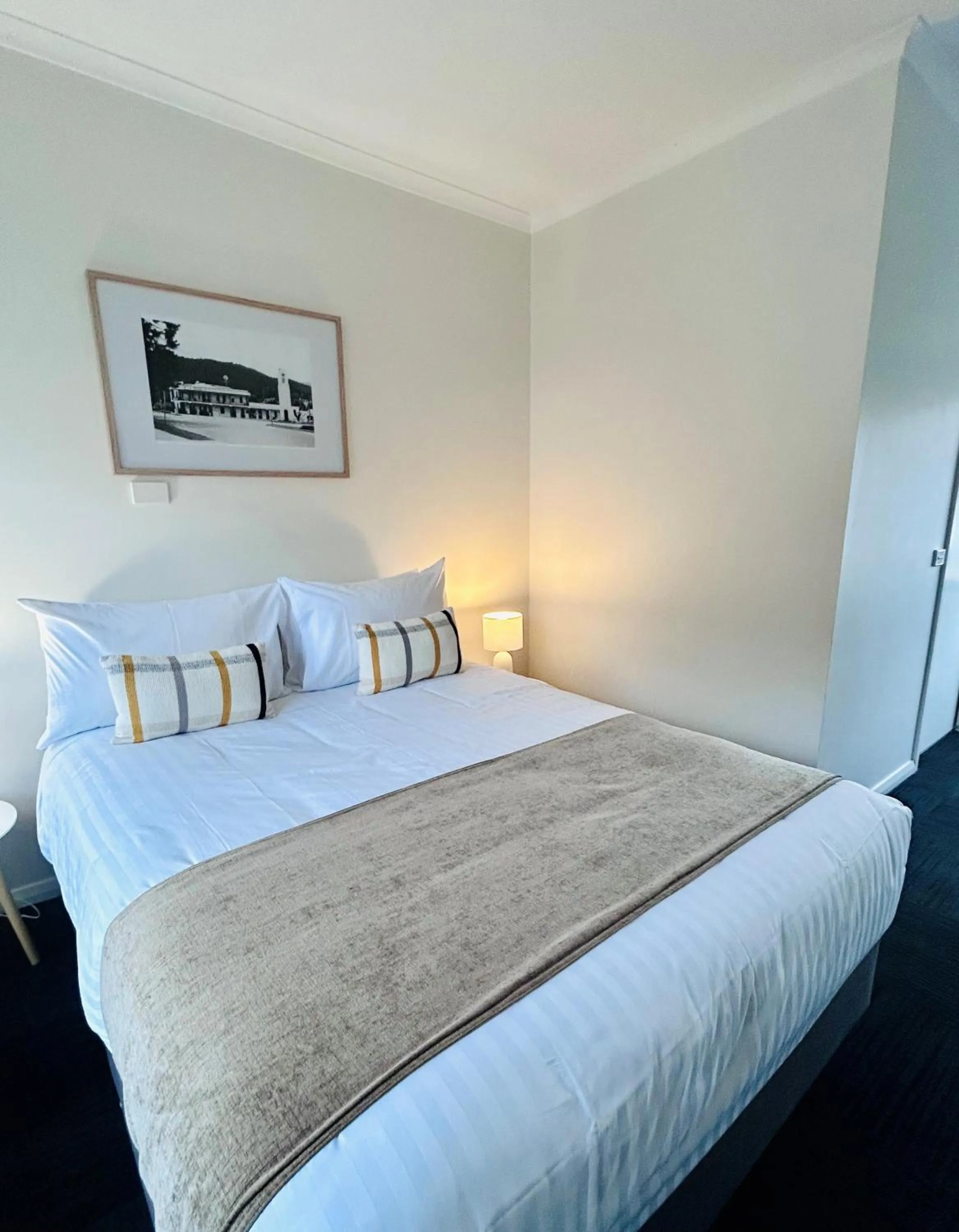 Bed in Alpine Hotel Bright