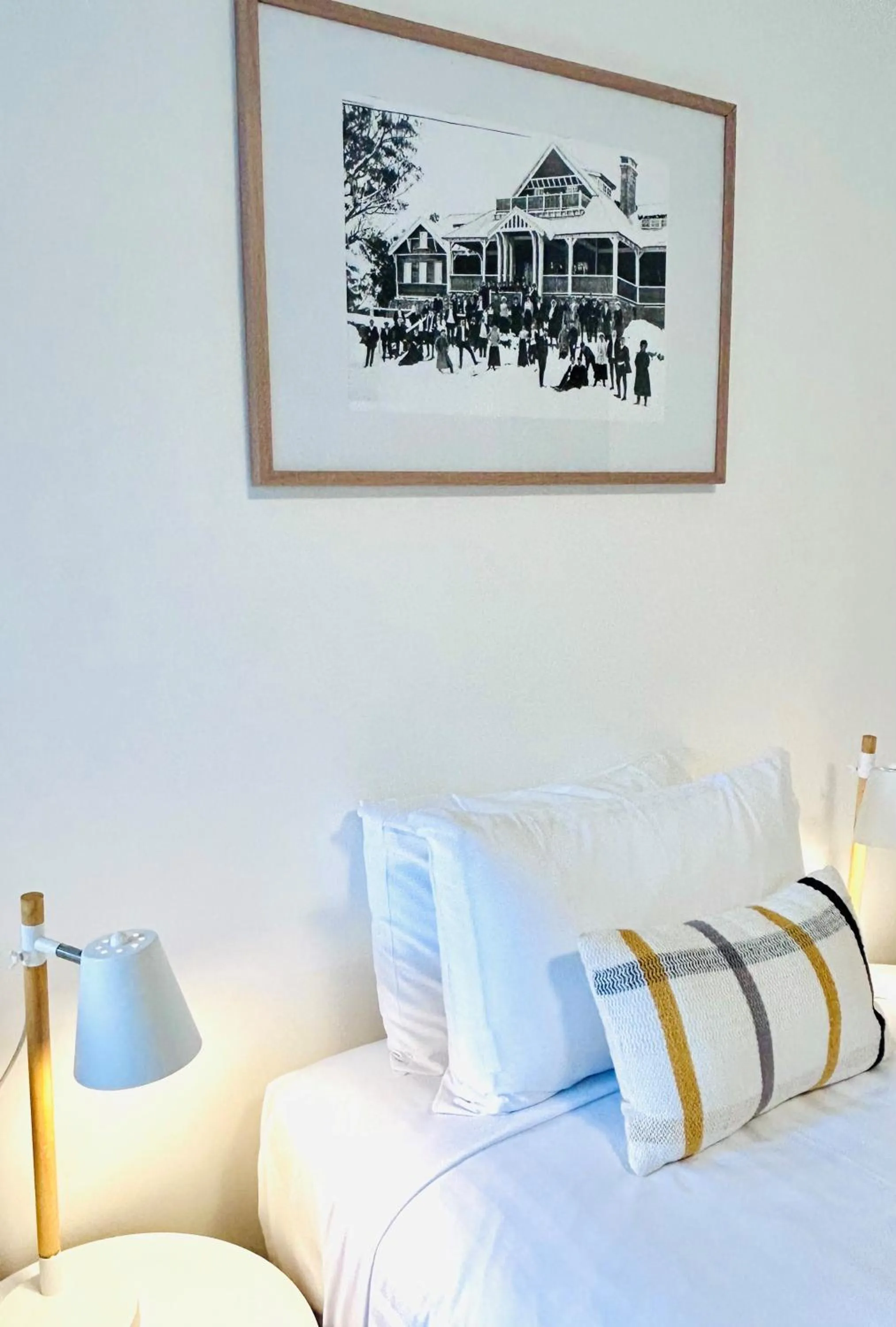 Bed in Alpine Hotel Bright