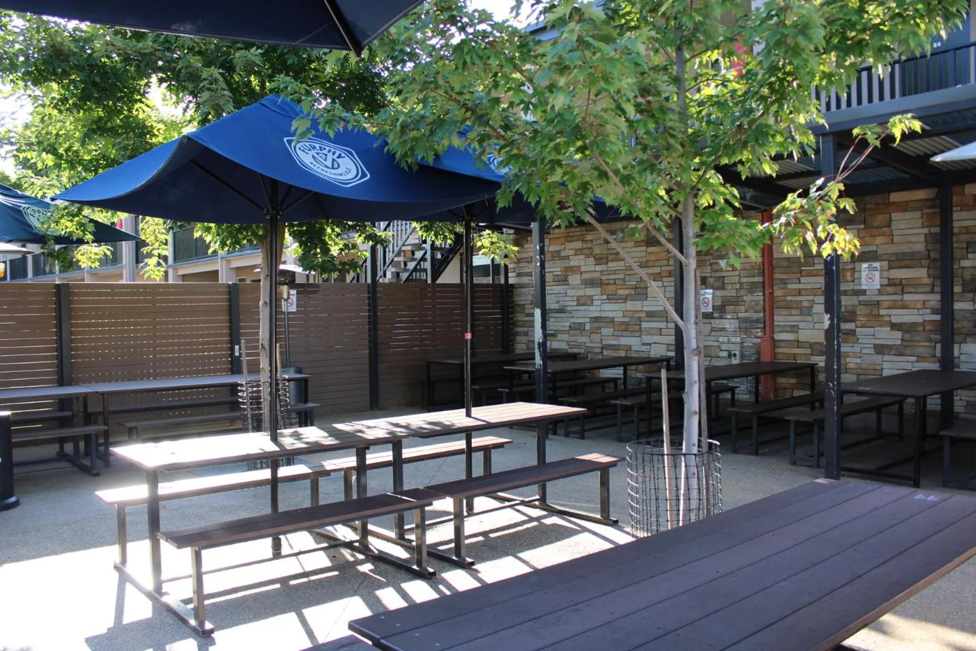 Patio in Alpine Hotel Bright