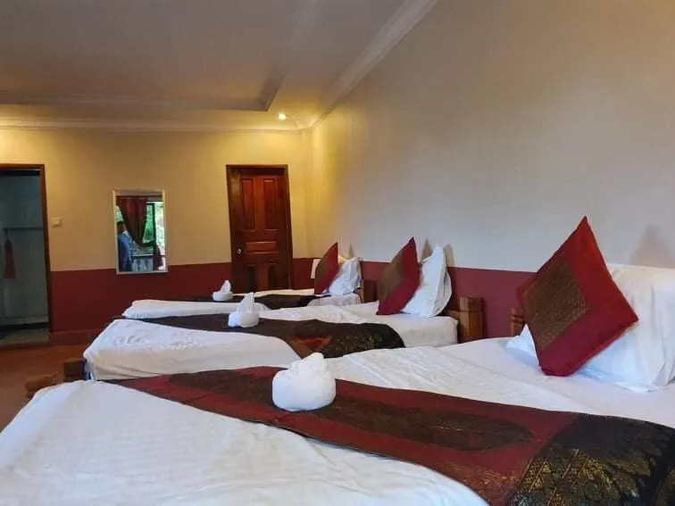 Bed in Phoumrumduol Bungalow