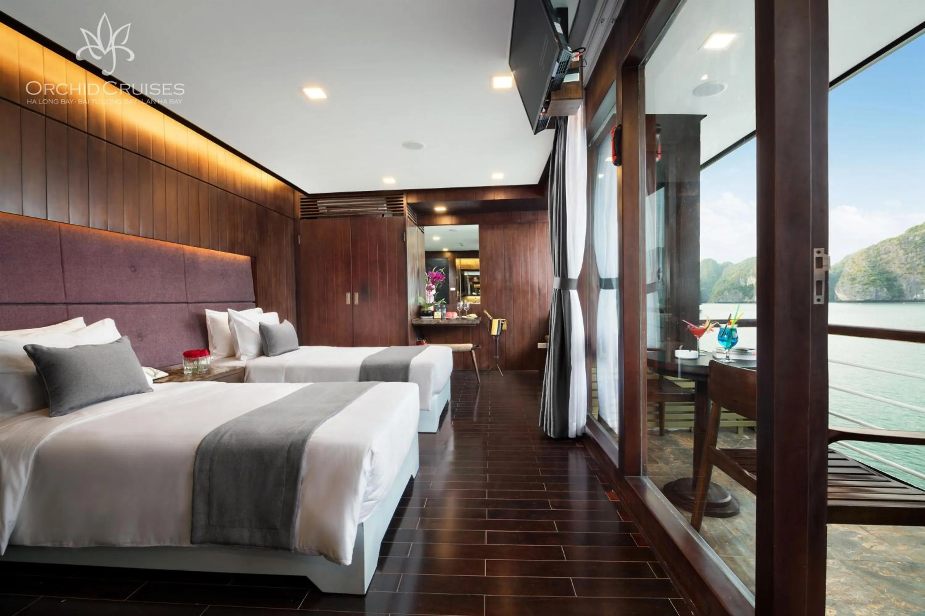 Balcony/Terrace, Bed in Orchid Classic Cruise