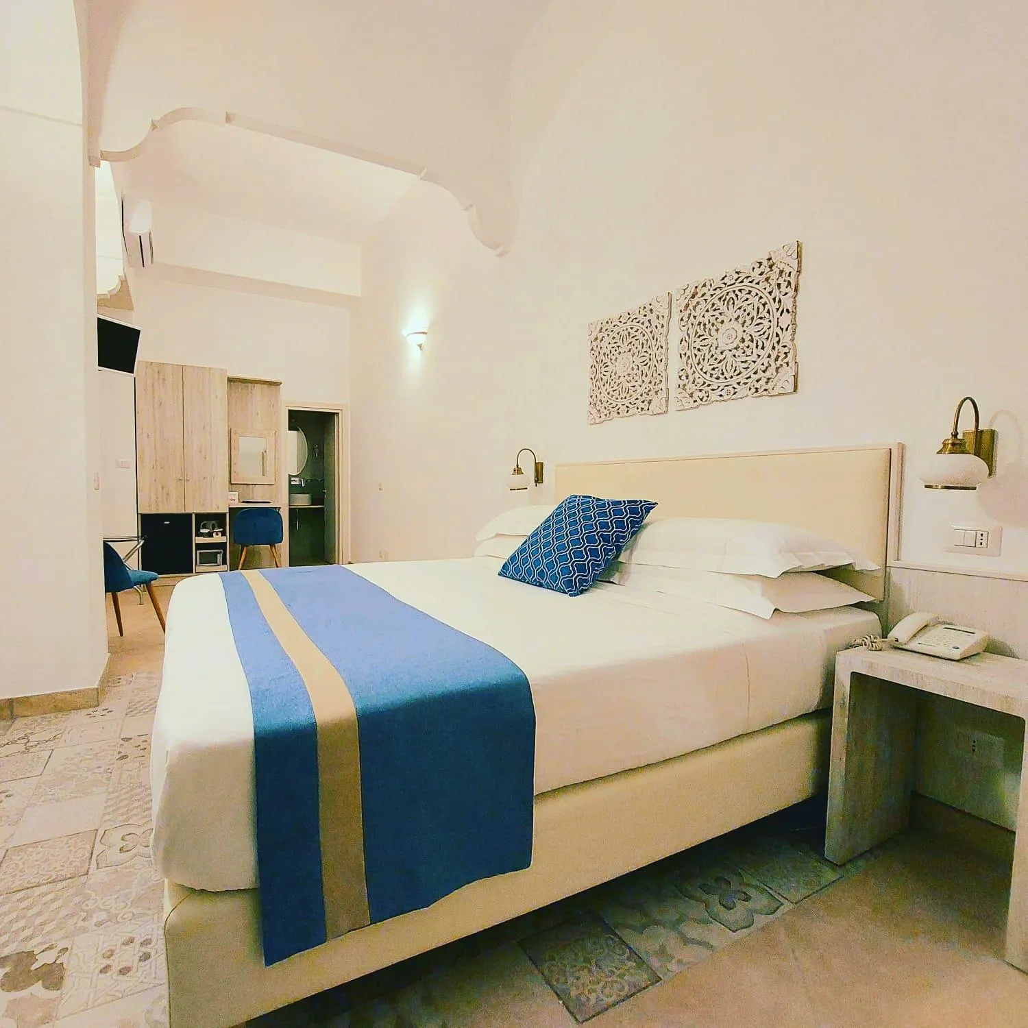 Bed in Hotel Guarracino