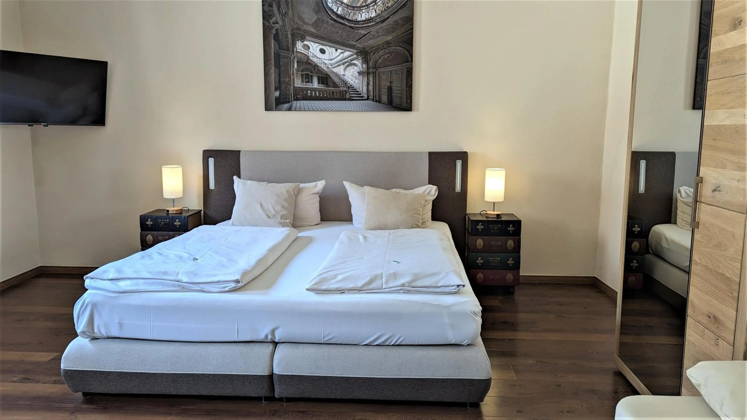 Bed in Altstadthotel Goldene Kugel