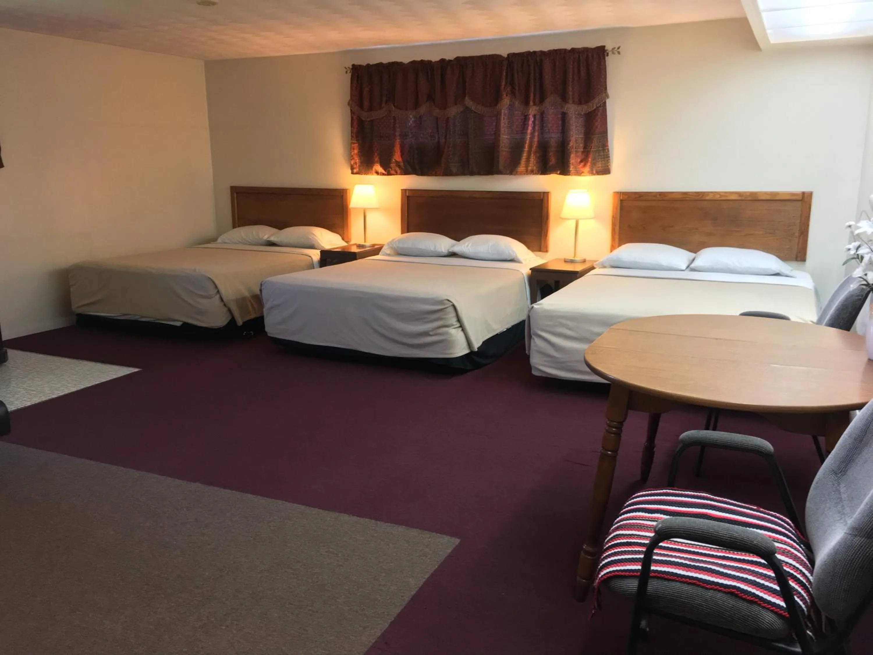 Bed in Driftwood Motel