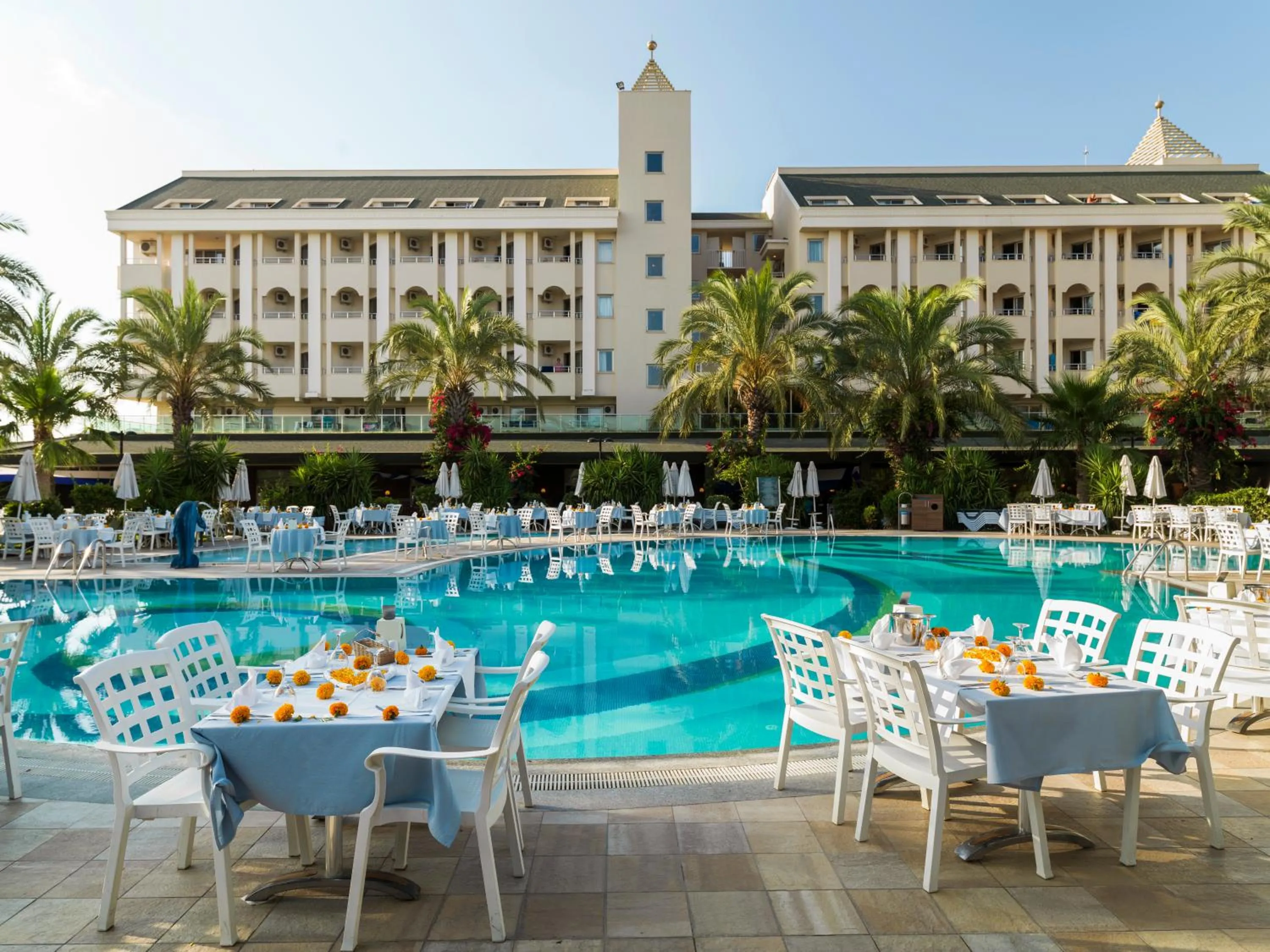 Pool view in Calimera Hane Garden Hotel