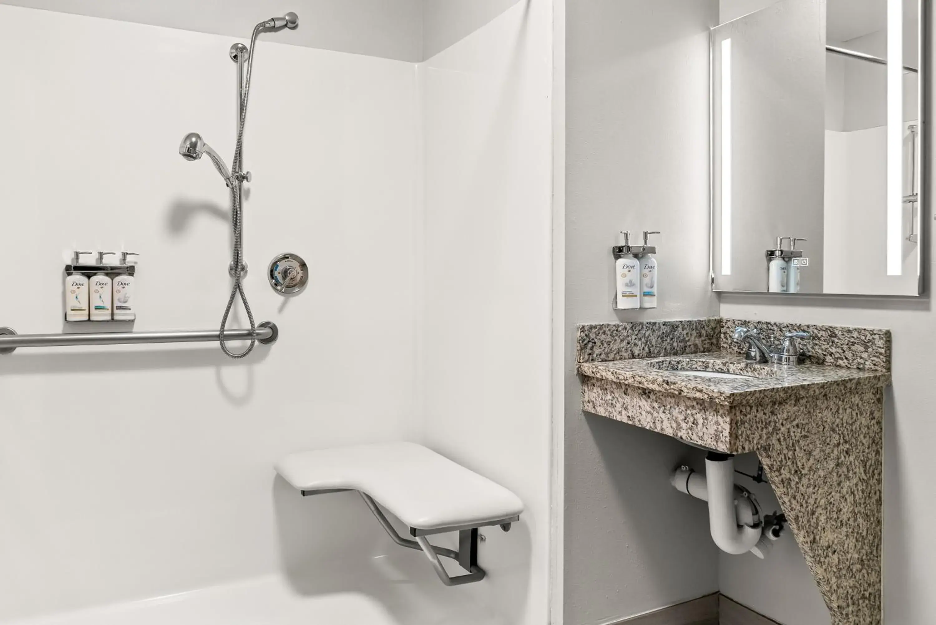 Suite with Two Queen Beds and Accessible Roll-In Shower in Holiday Inn Express & Suites - Detroit Northwest - Livonia by IHG Suite with Two Queen Beds and Accessible Roll-In Shower in Holiday Inn Express & Suites - Detroit Northwest - Livonia by IHG