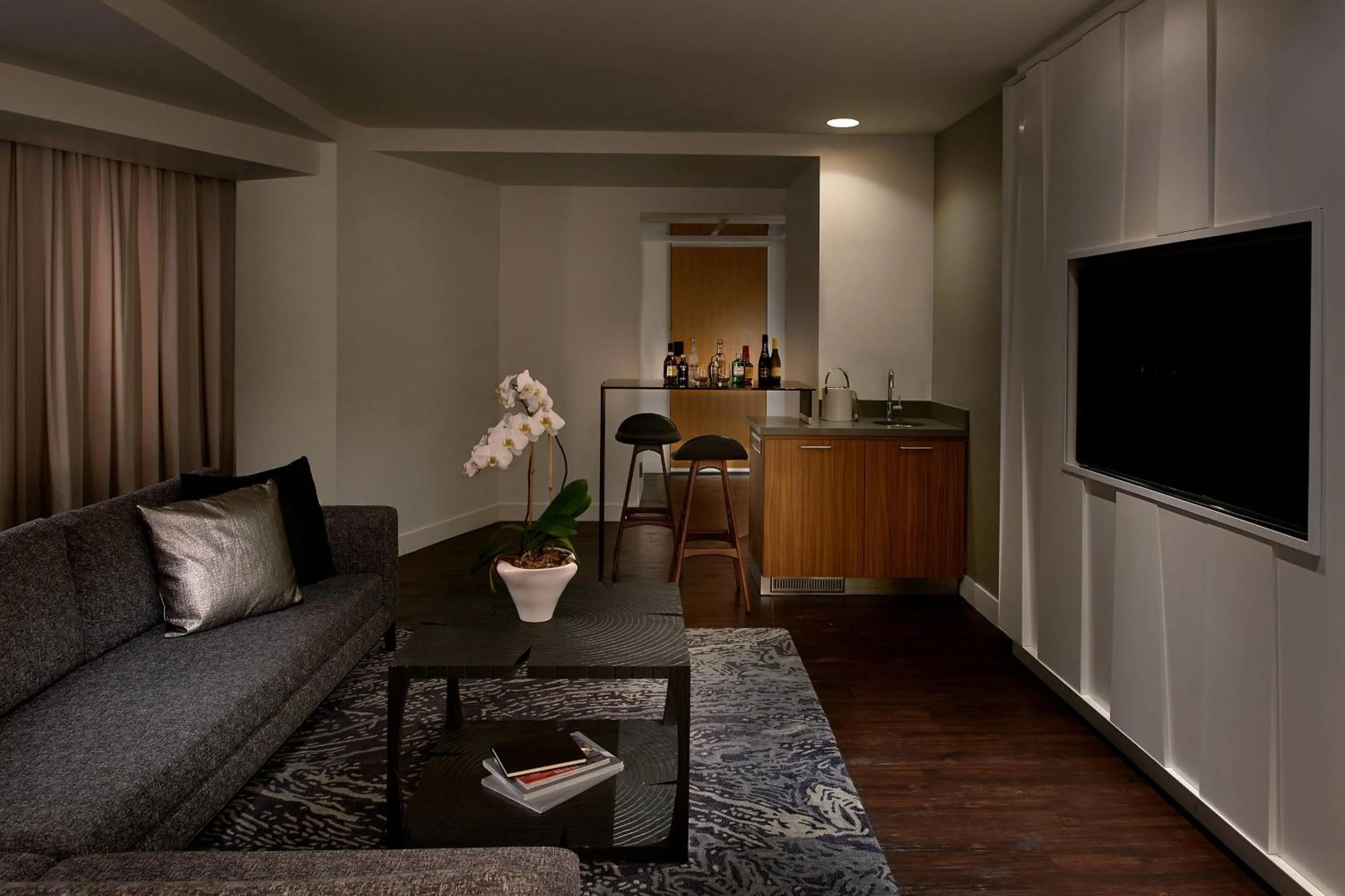 Living room in W Boston