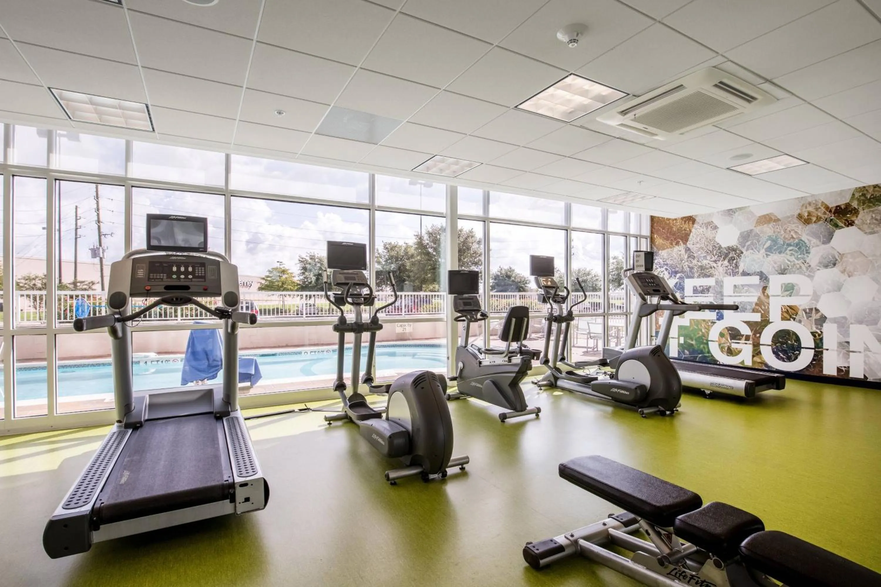 Fitness centre/facilities in SpringHill Suites by Marriott Houston Rosenberg