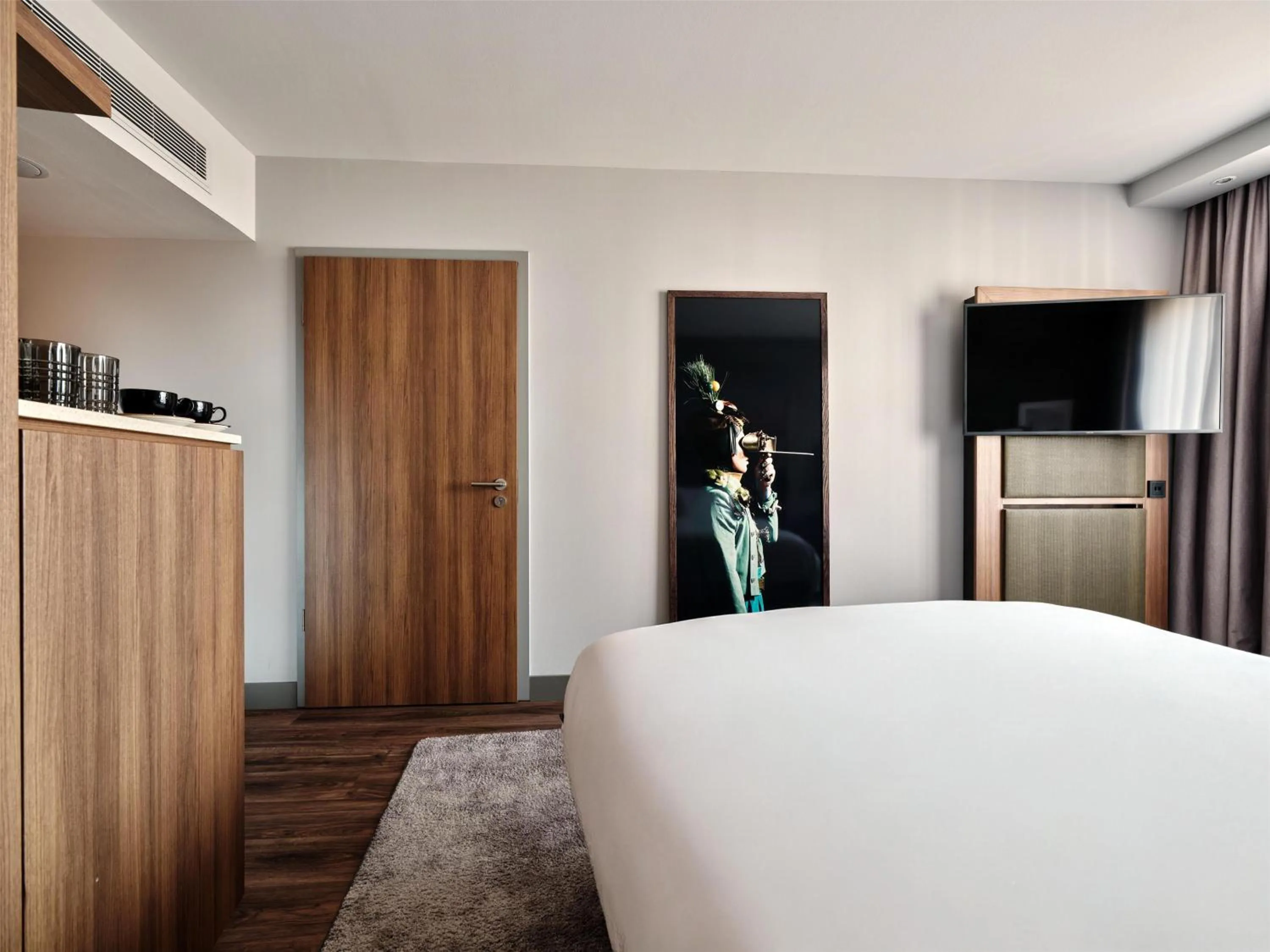 Bedroom, Bed in Radisson Blu Hotel, Hamburg Airport