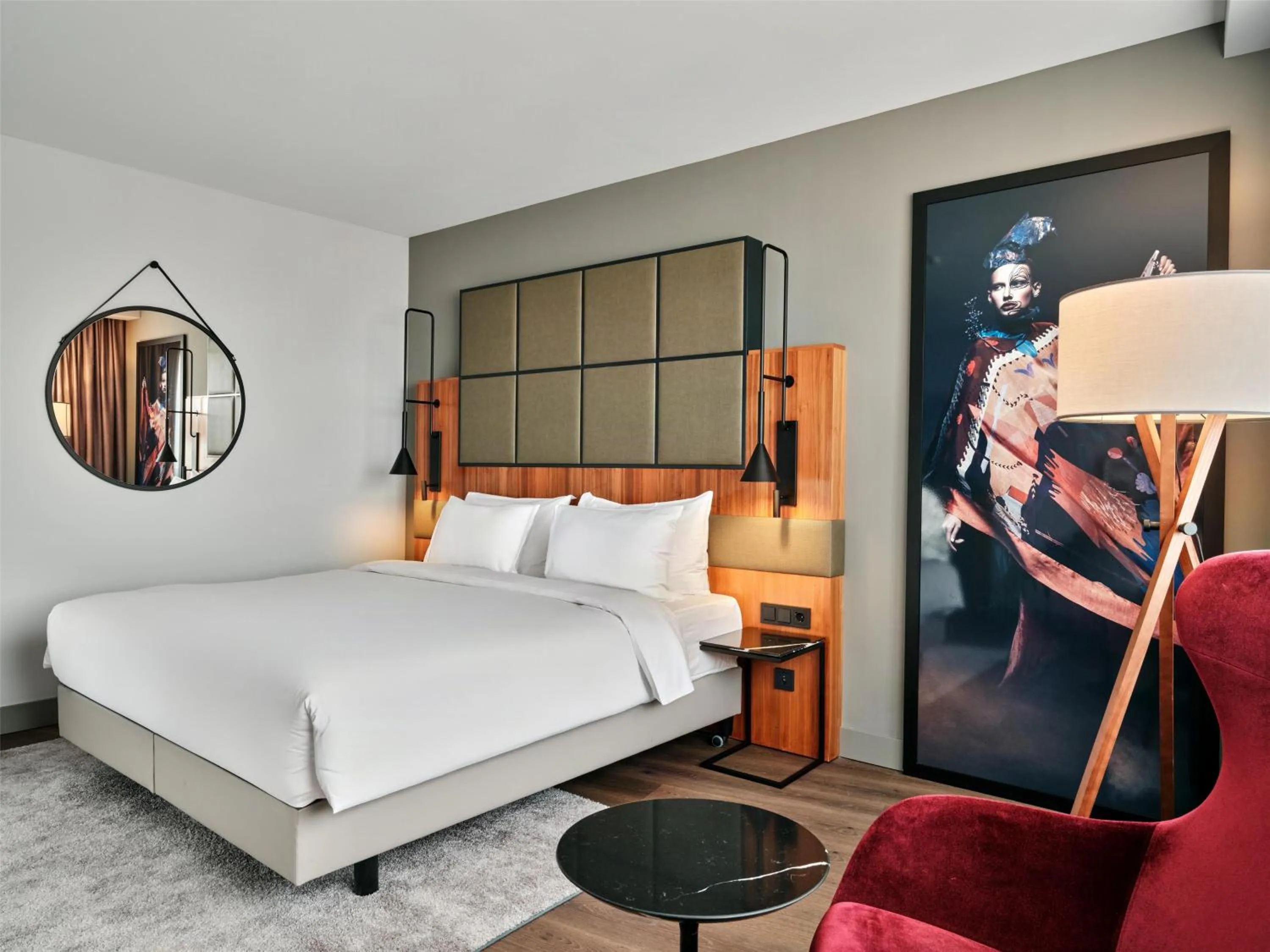 Bedroom, Bed in Radisson Blu Hotel, Hamburg Airport