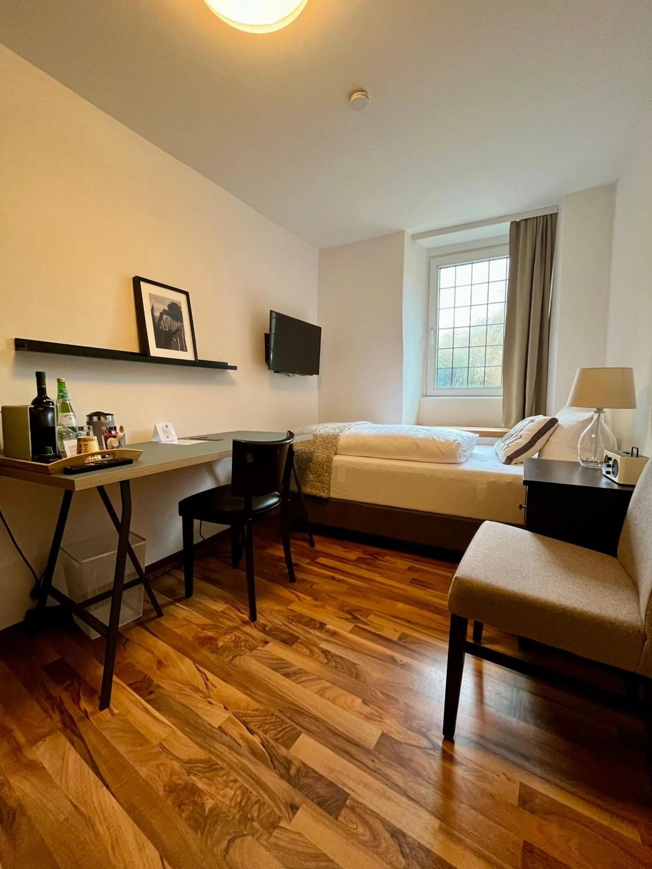 Bed in Burgblickhotel