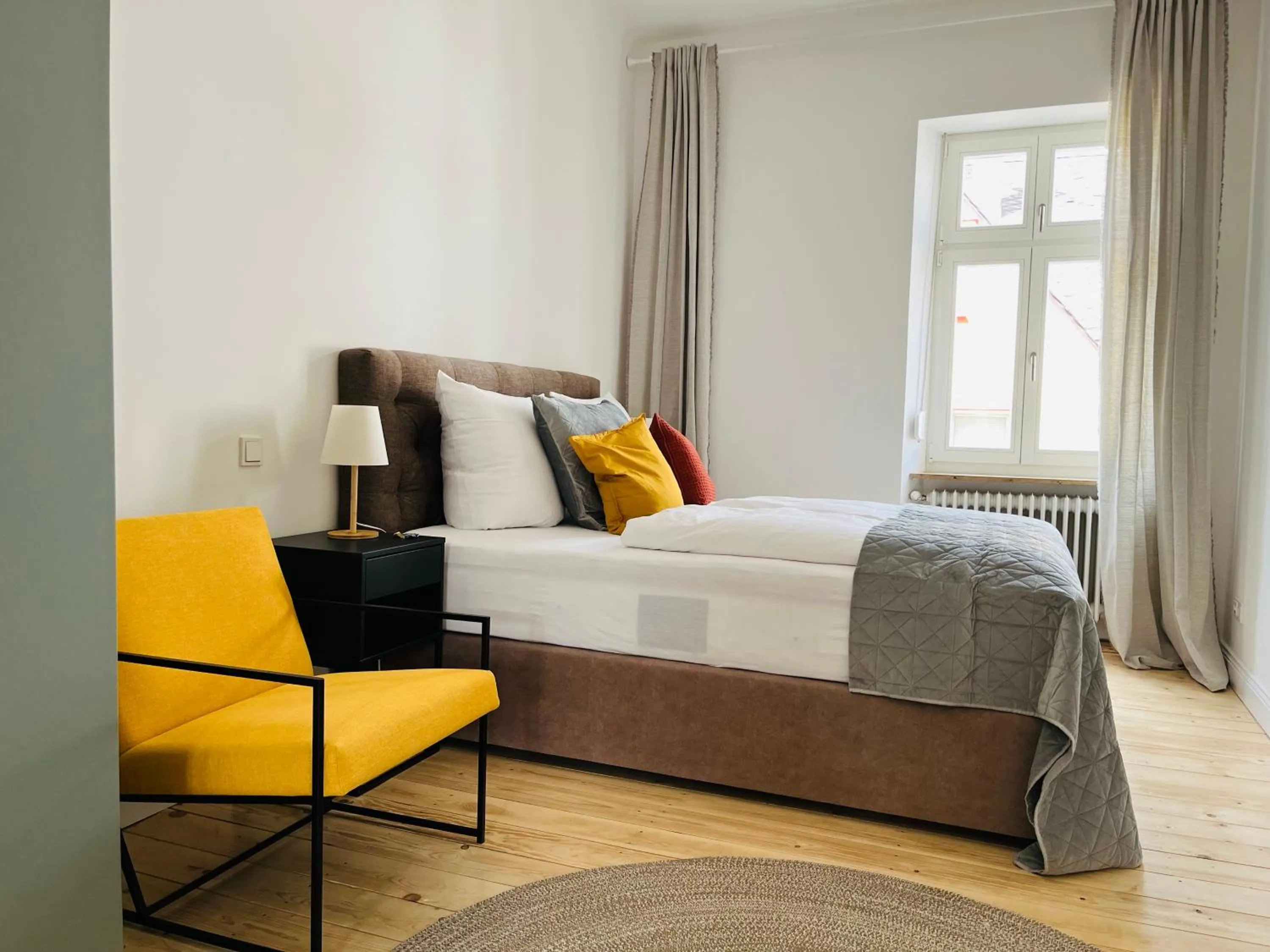 Bed in Burgblickhotel