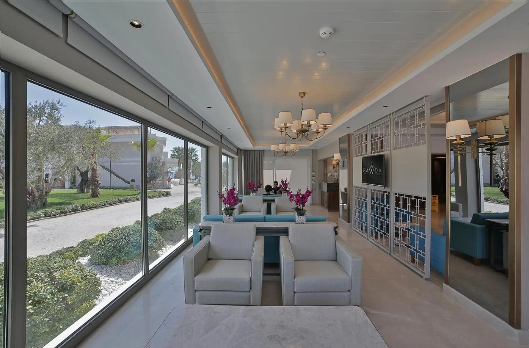 Lobby or reception in Rawda Resort Hotel Altinoluk