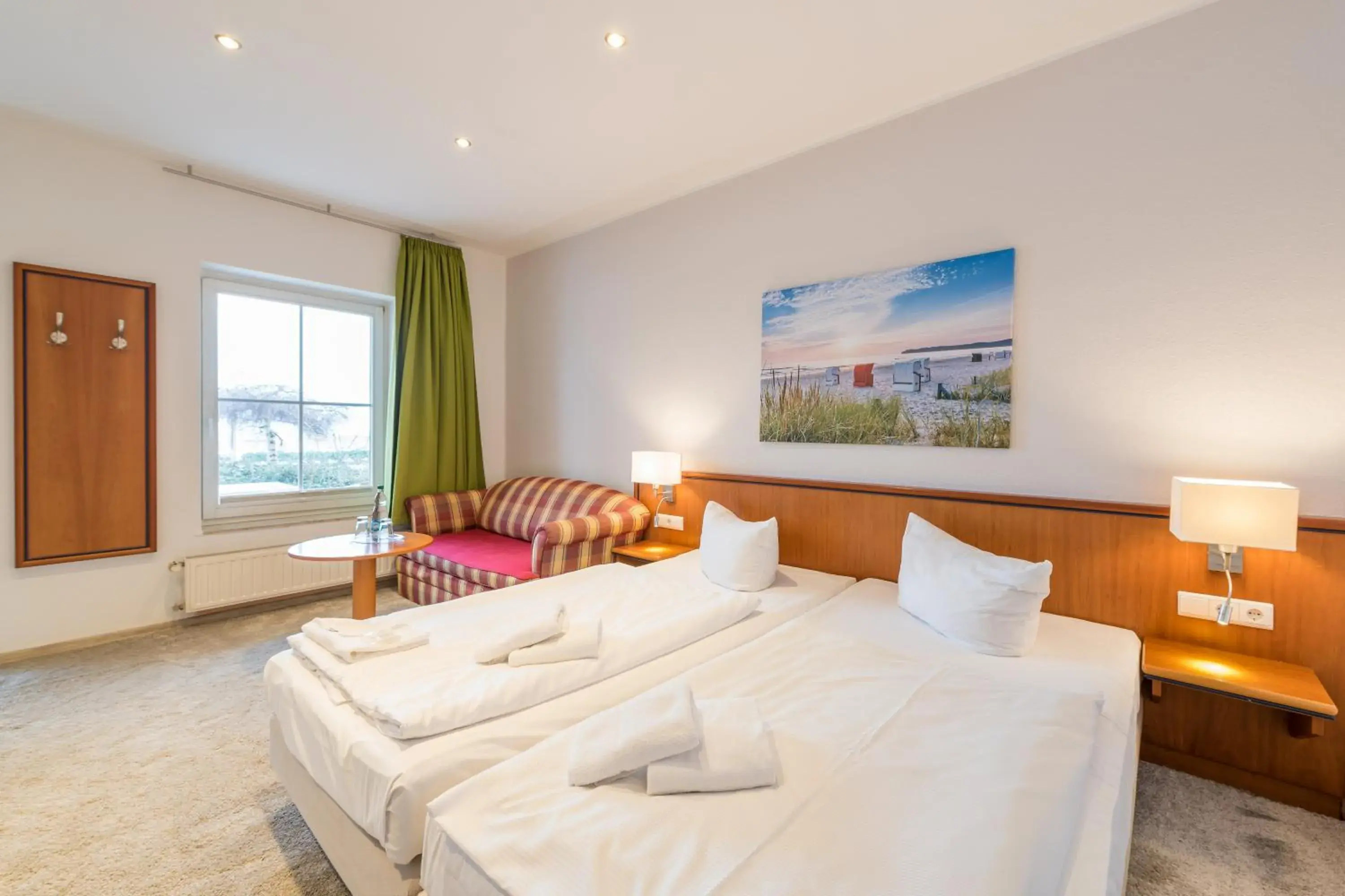 Double Room with Terrace and Sea View in Hotel Königslinie Double Room with Terrace and Sea View in Hotel Königslinie