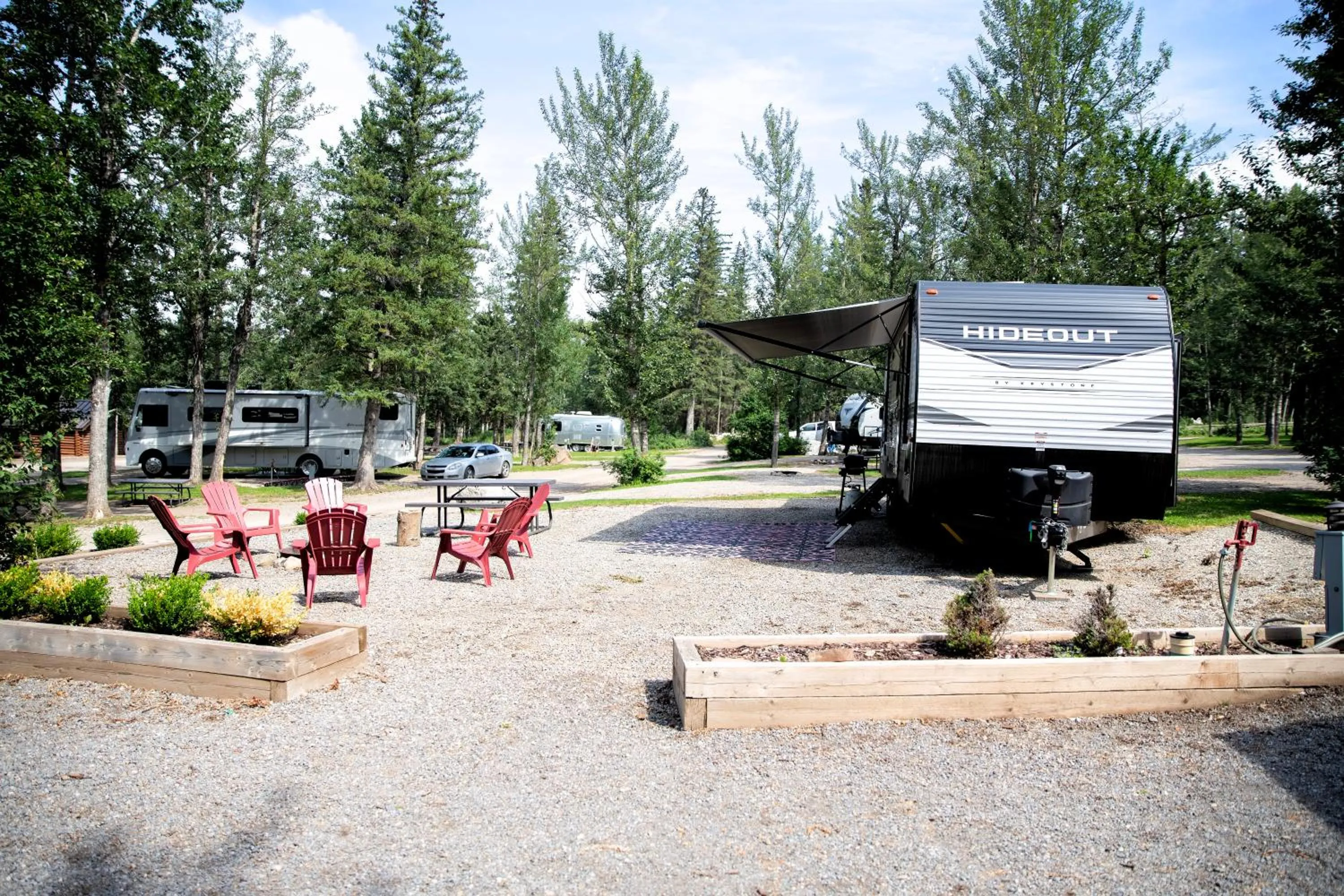Garden view in Jasper Gates Resort