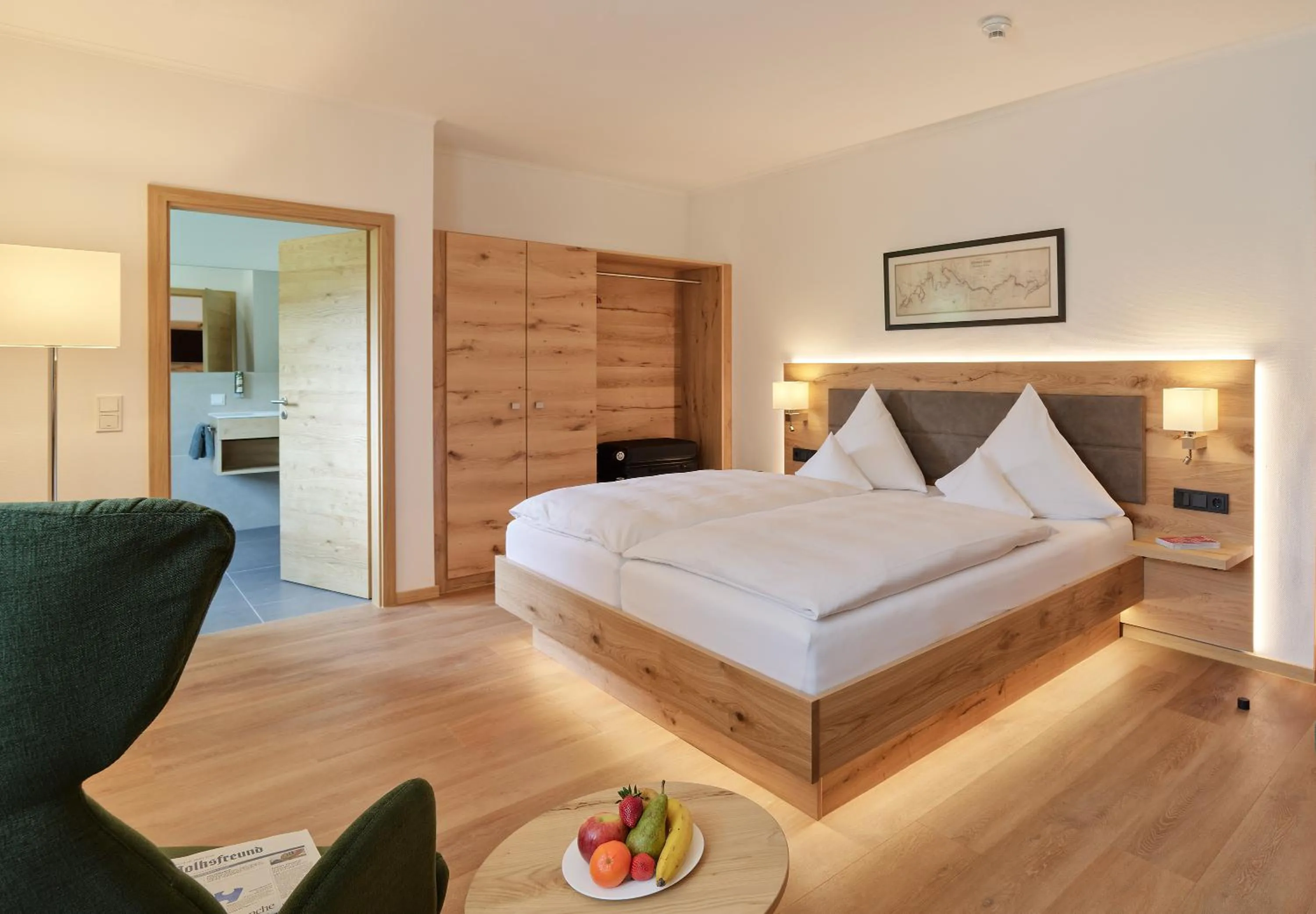 Bed in Hotel Weis
