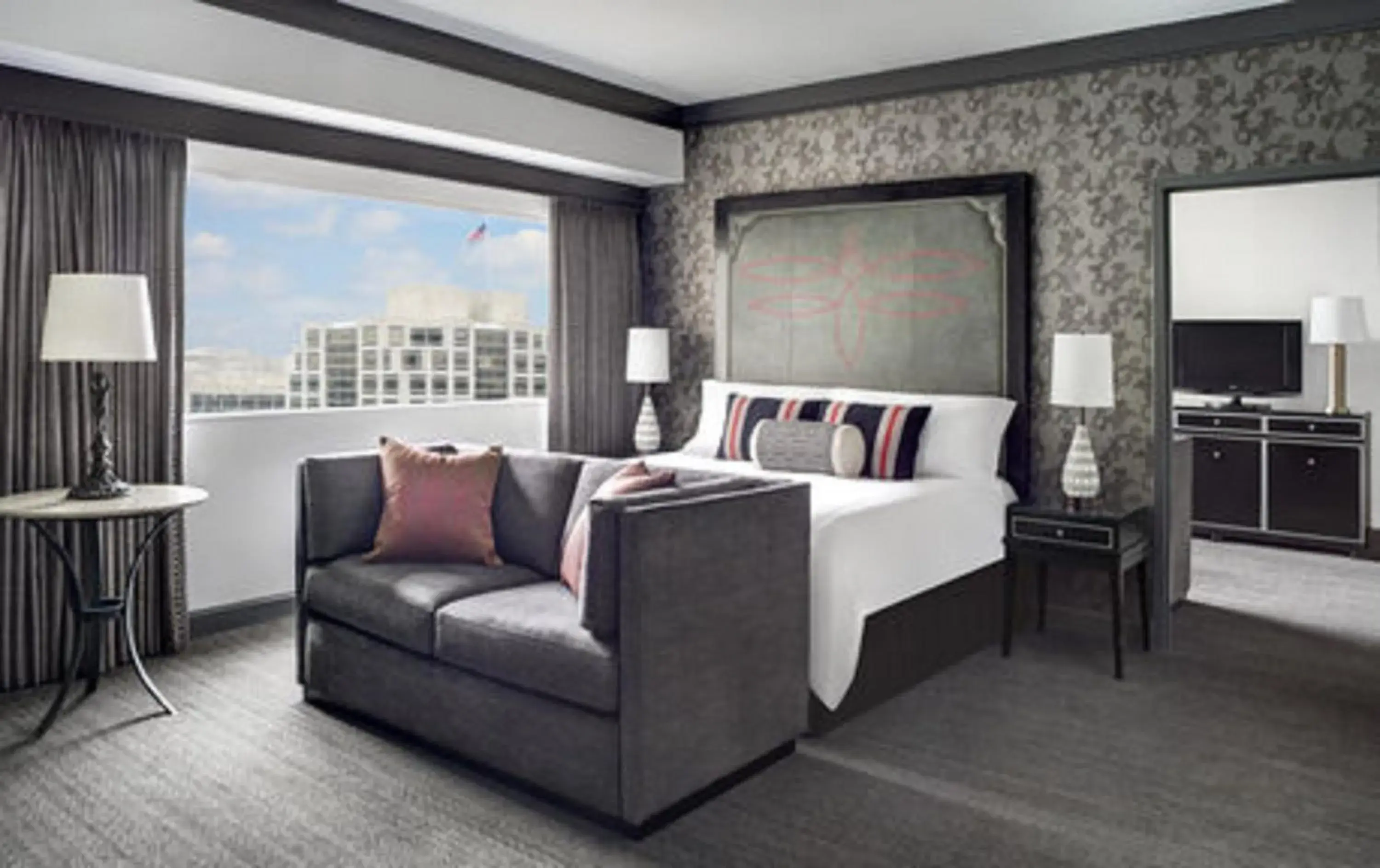 Bedroom, Bed in Loews Nashville Hotel at Vanderbilt Plaza Bedroom, Bed in Loews Nashville Hotel at Vanderbilt Plaza