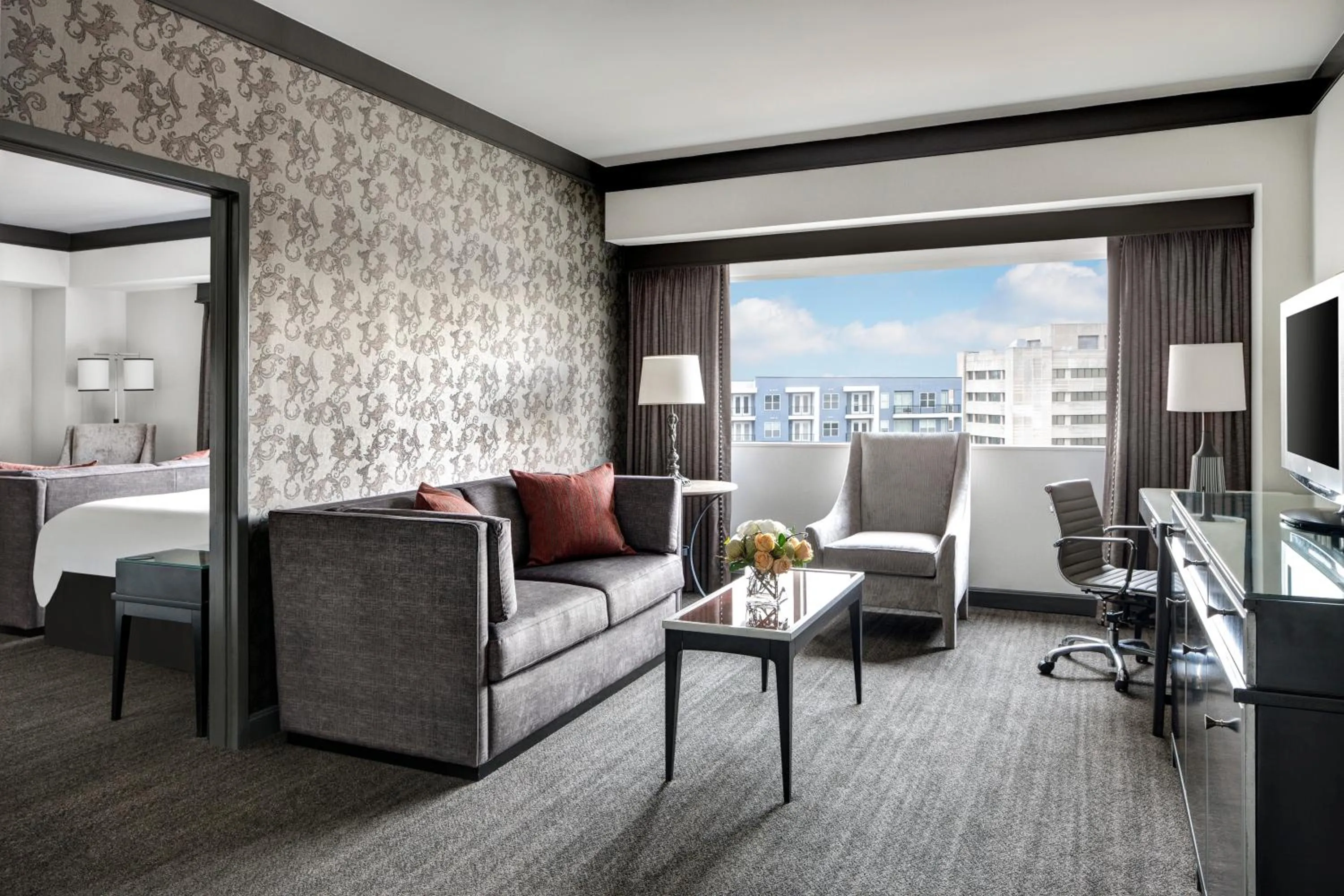 Seating area in Loews Nashville Hotel at Vanderbilt Plaza