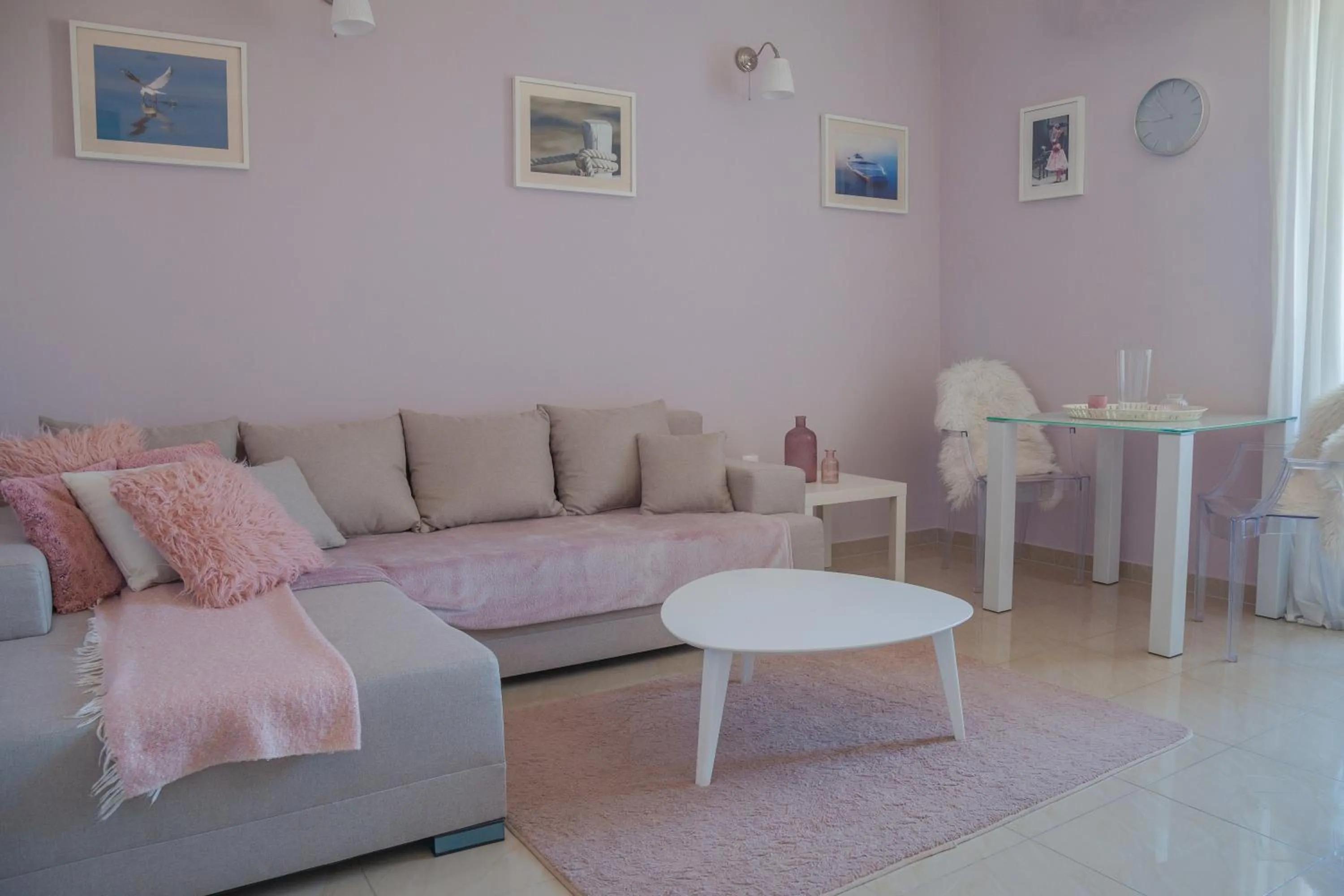 Living room in Captain Emo City Apartments