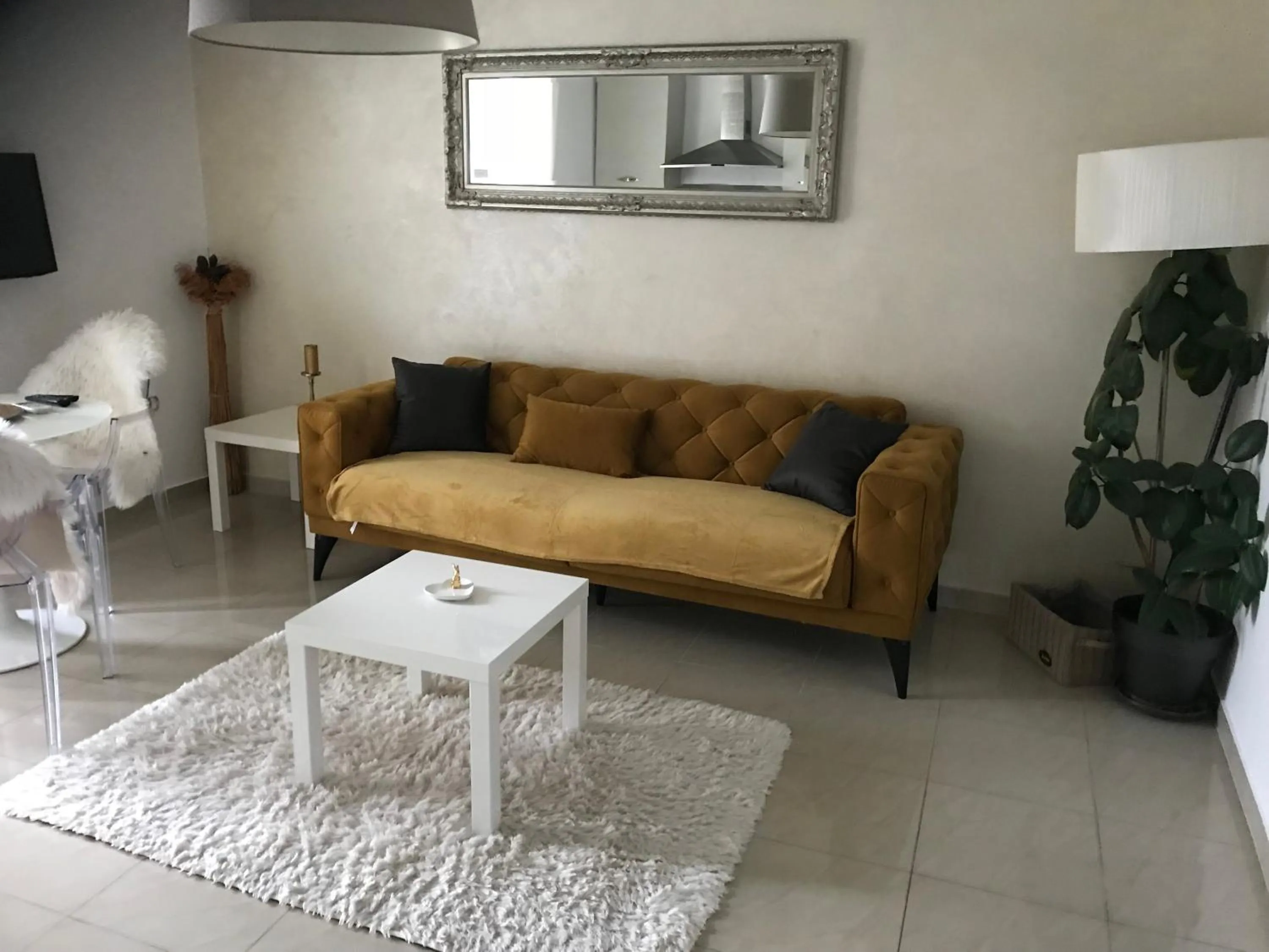 Living room in Captain Emo City Apartments