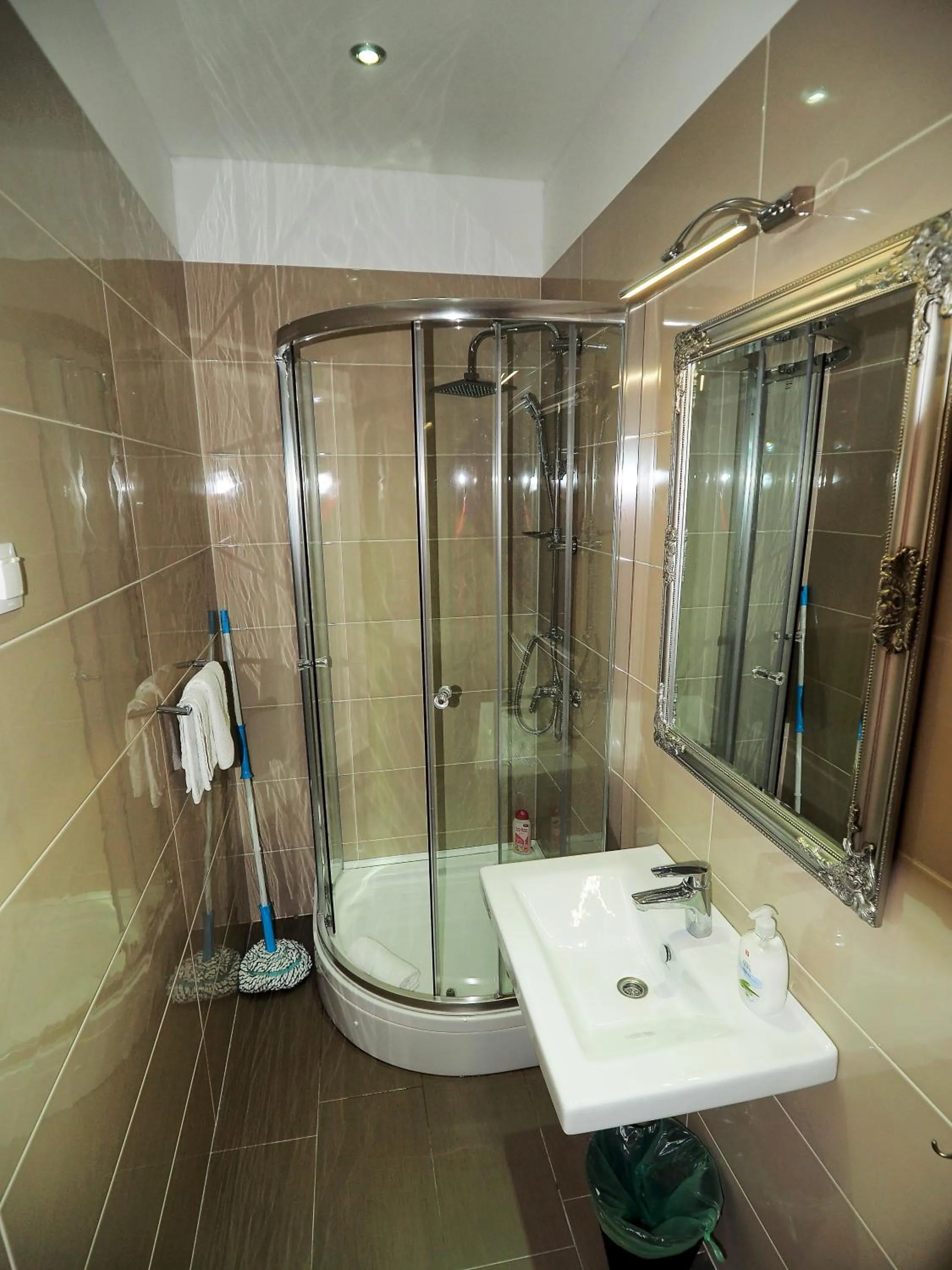 Shower in Captain Emo City Apartments