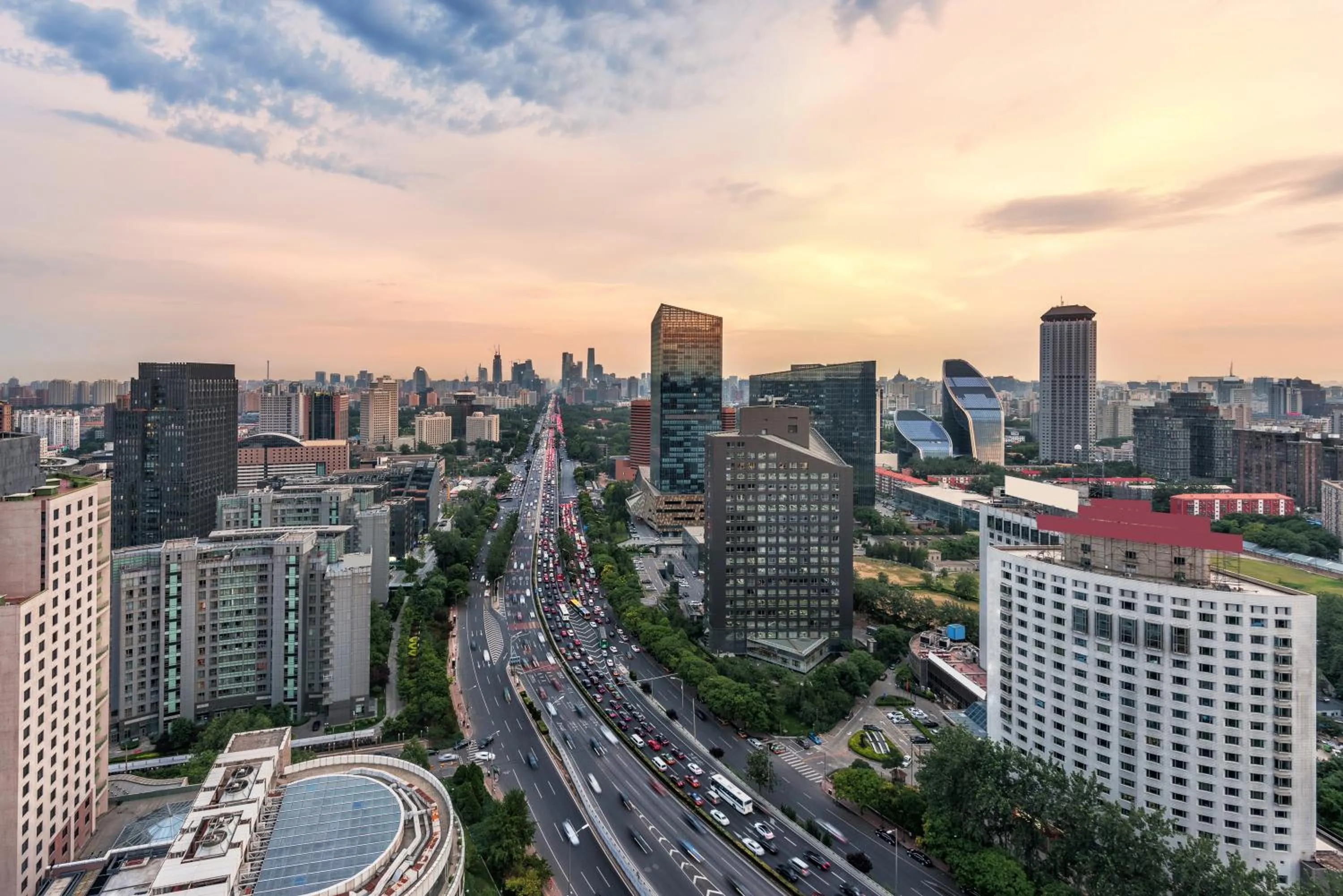 City view in Hilton Beijing