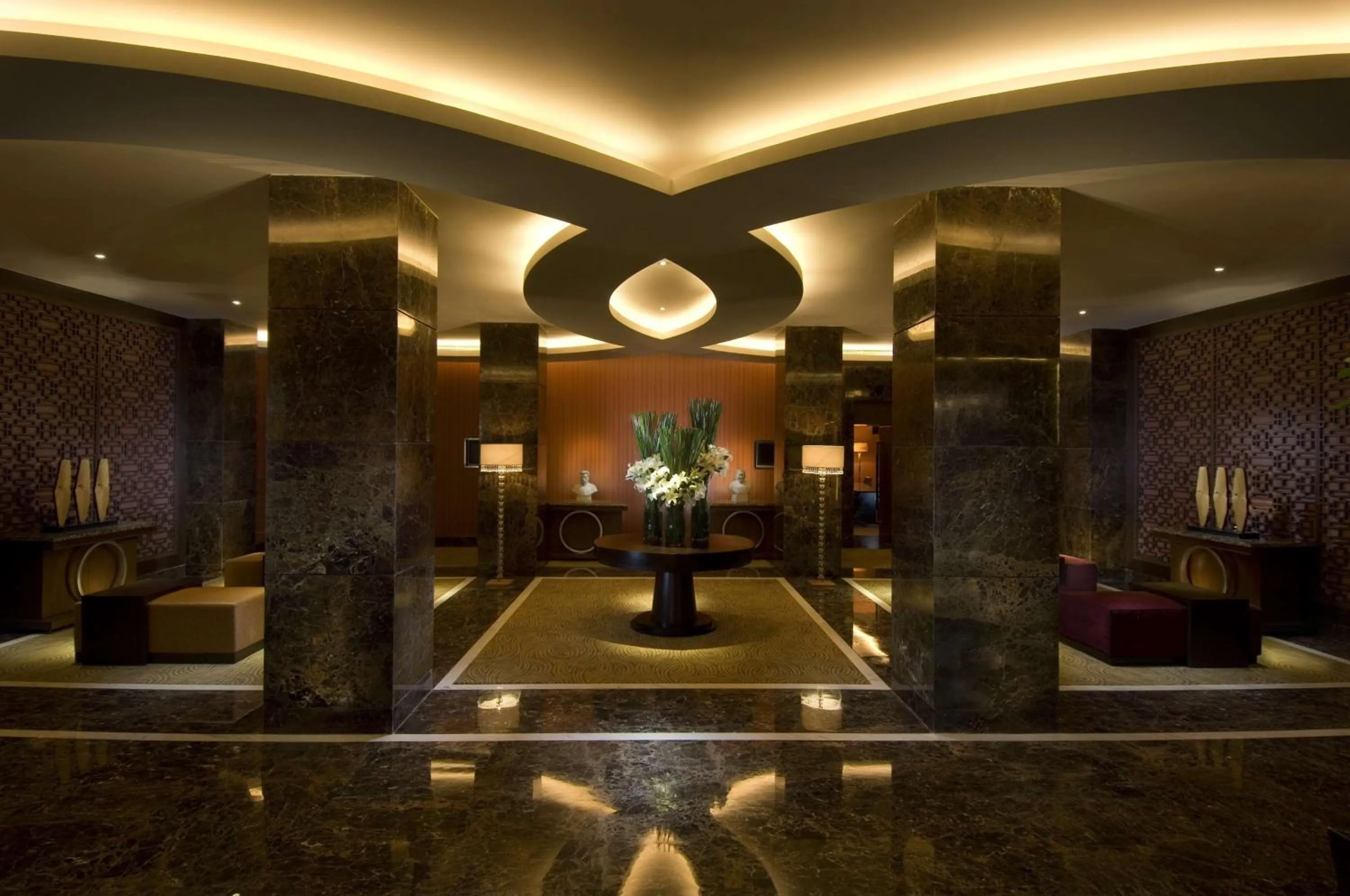 Lobby or reception in Hilton Beijing