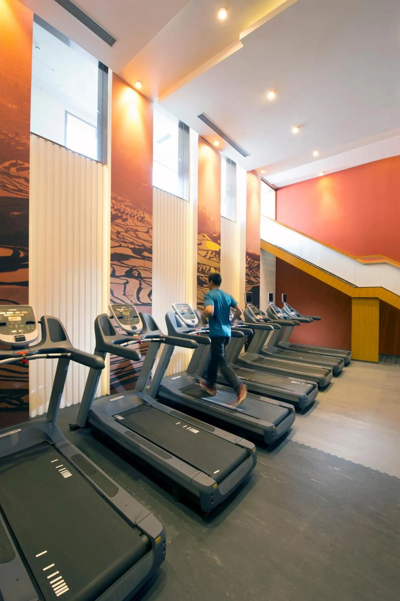 Fitness centre/facilities in Hilton Beijing