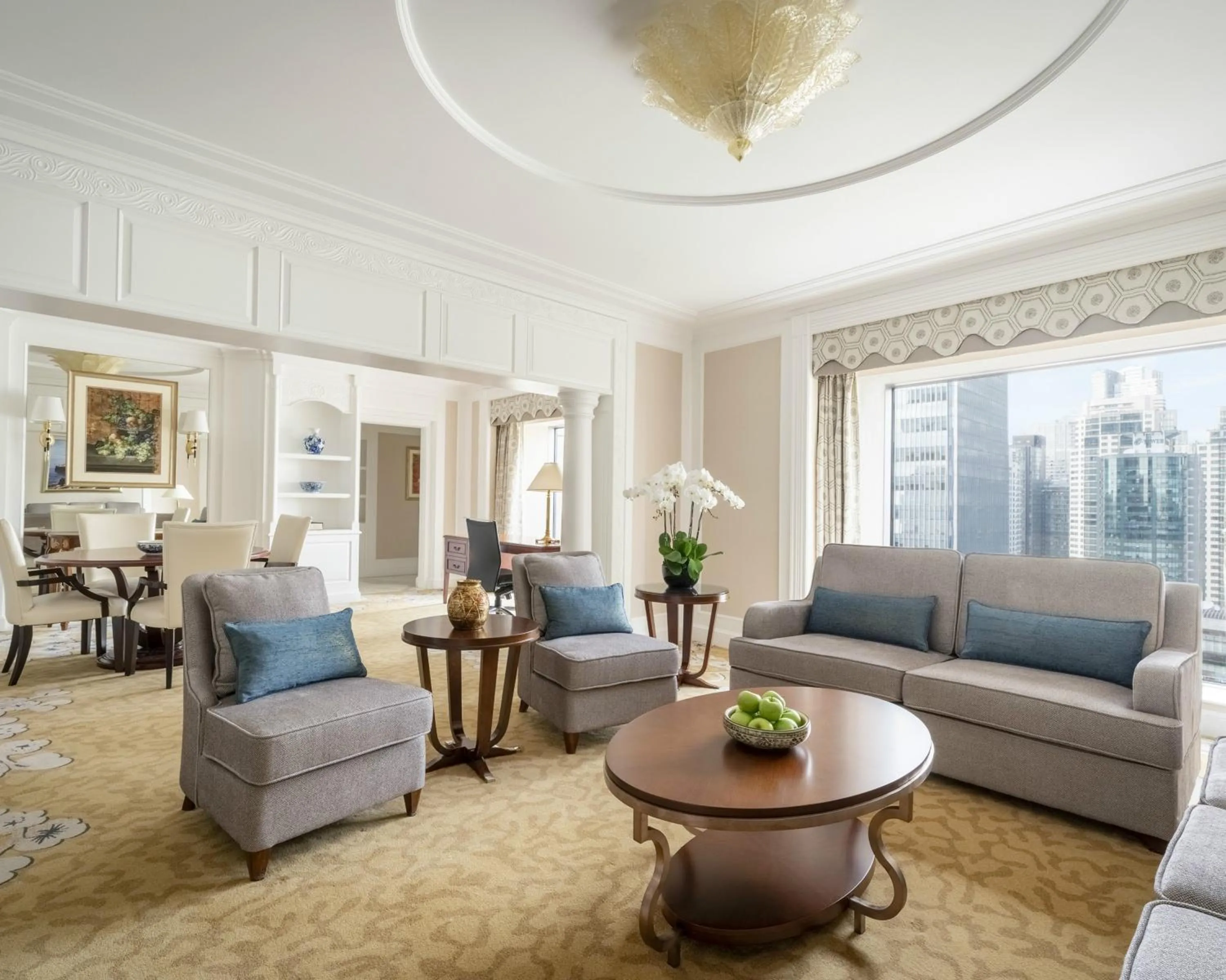 Living room in China World Hotel, Beijing