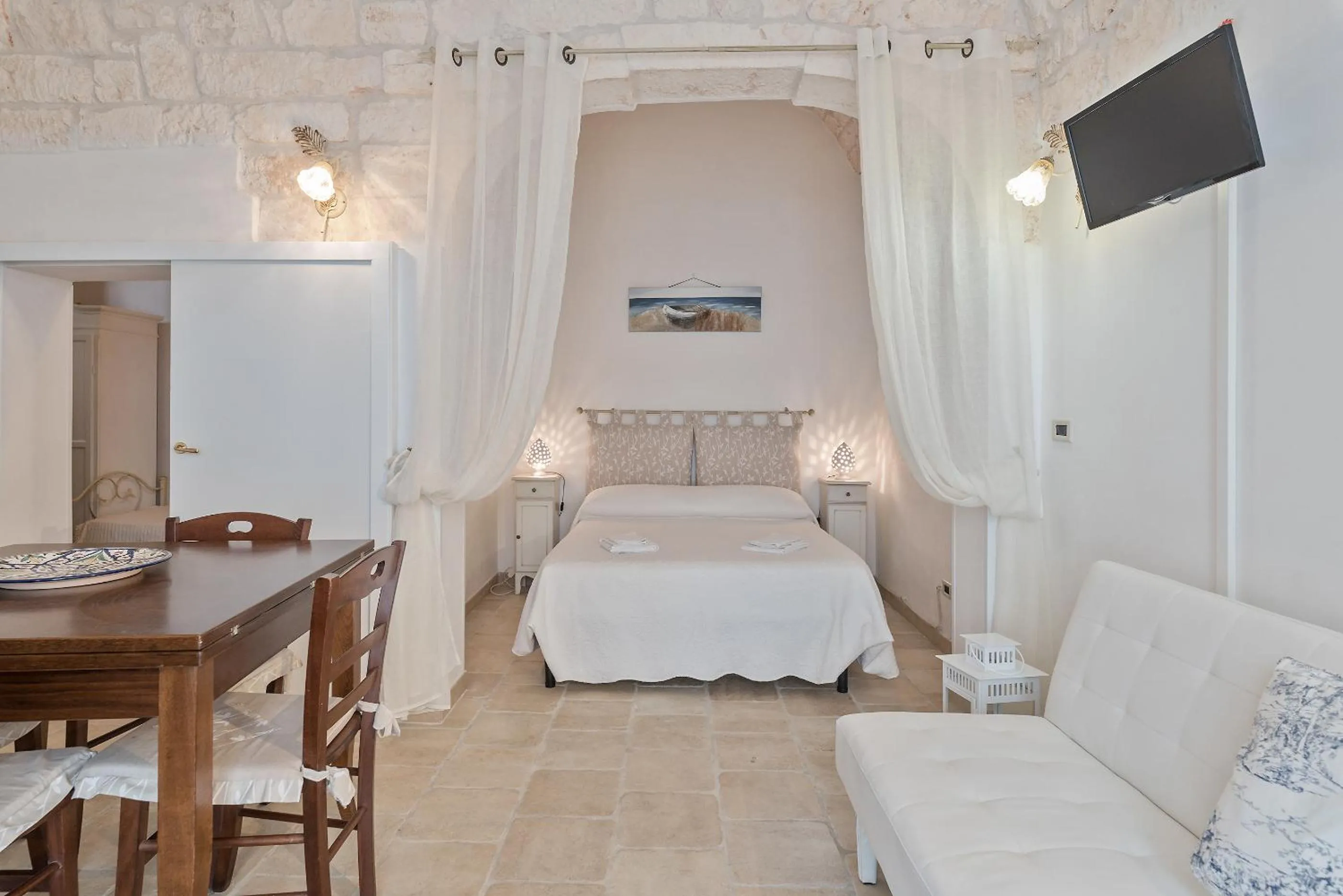 Bed in Le Piccole Case Bianche