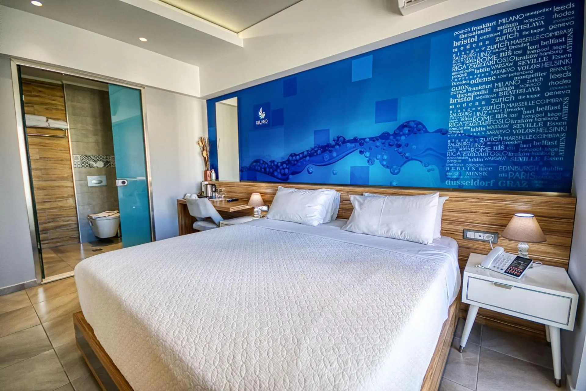 Bed in Island Boutique Hotel