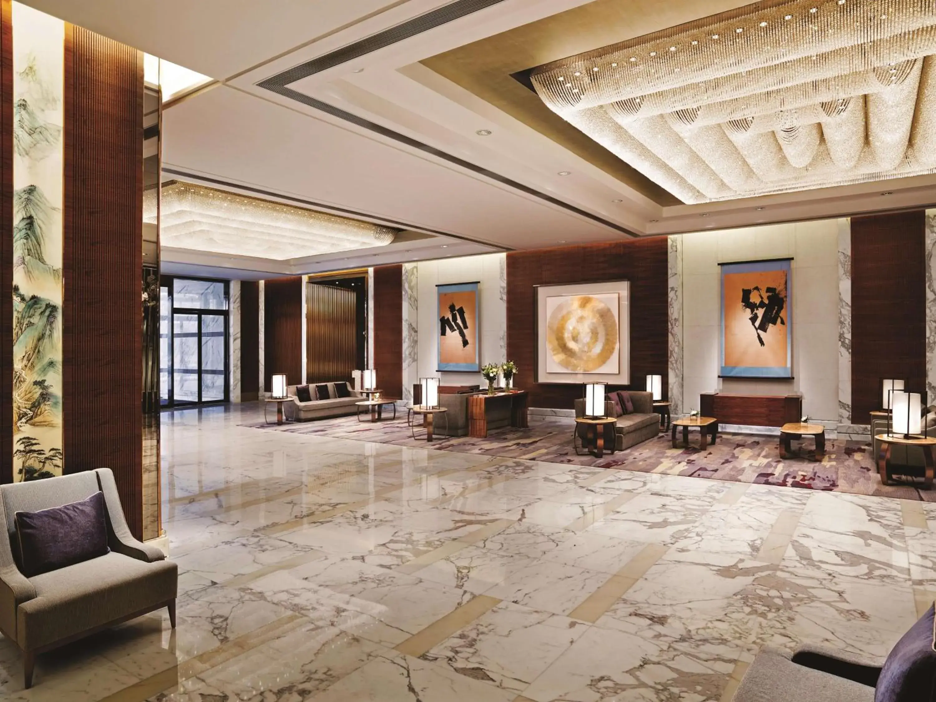 Lobby or reception in Kerry Hotel, Beijing by Shangri-La Lobby or reception in Kerry Hotel, Beijing by Shangri-La