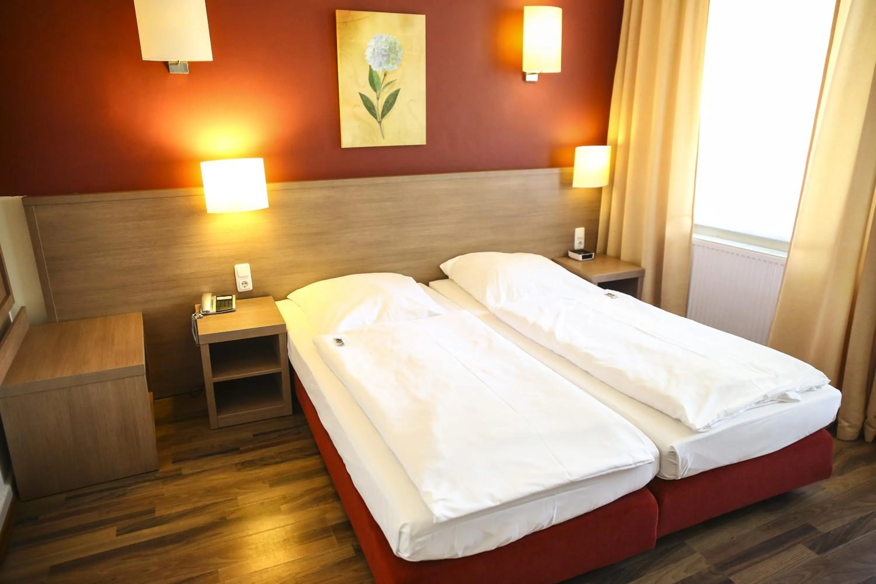 Decorative detail, Bed in Hotel Marienthal Garni