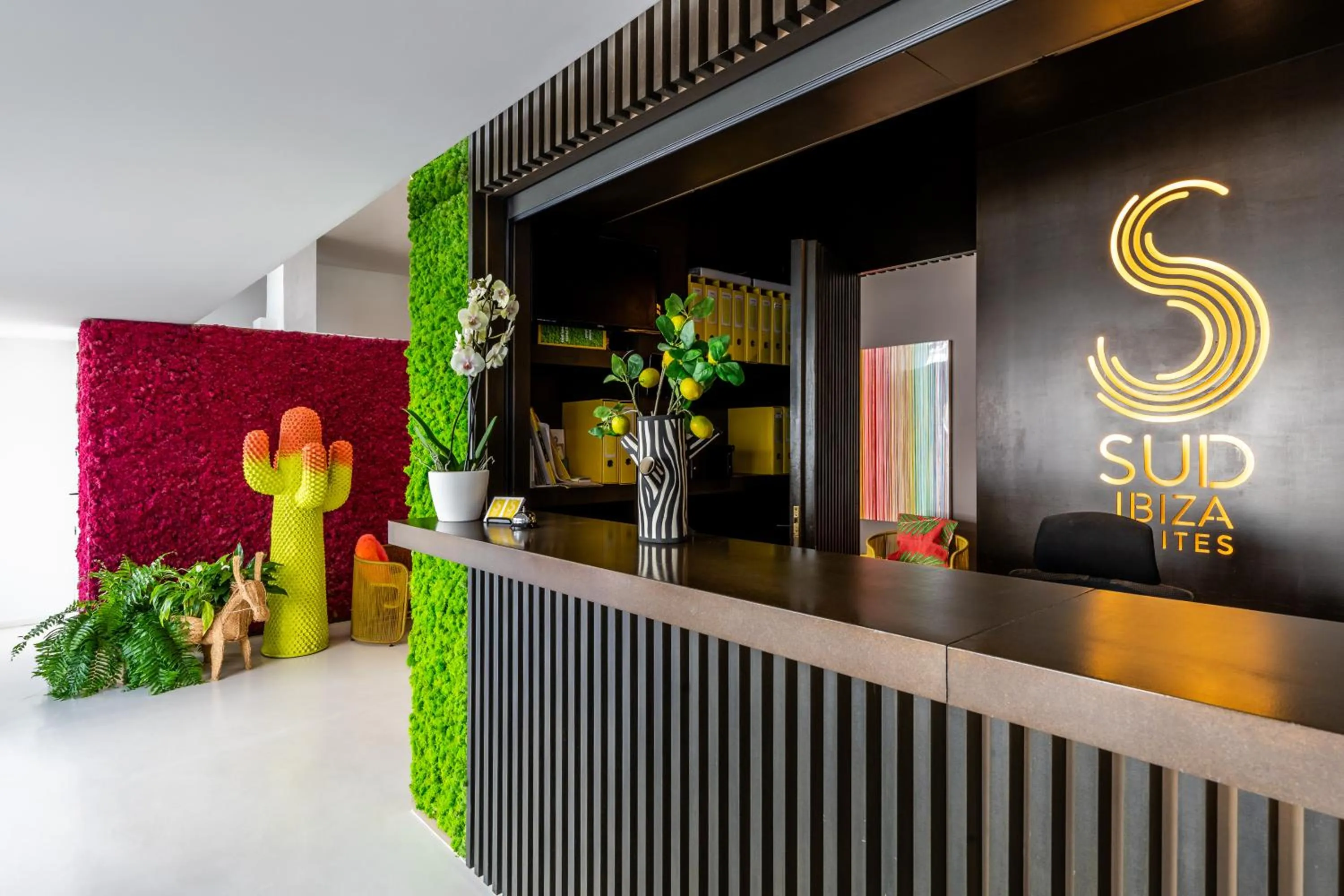 Lobby or reception in Sud Ibiza Suites