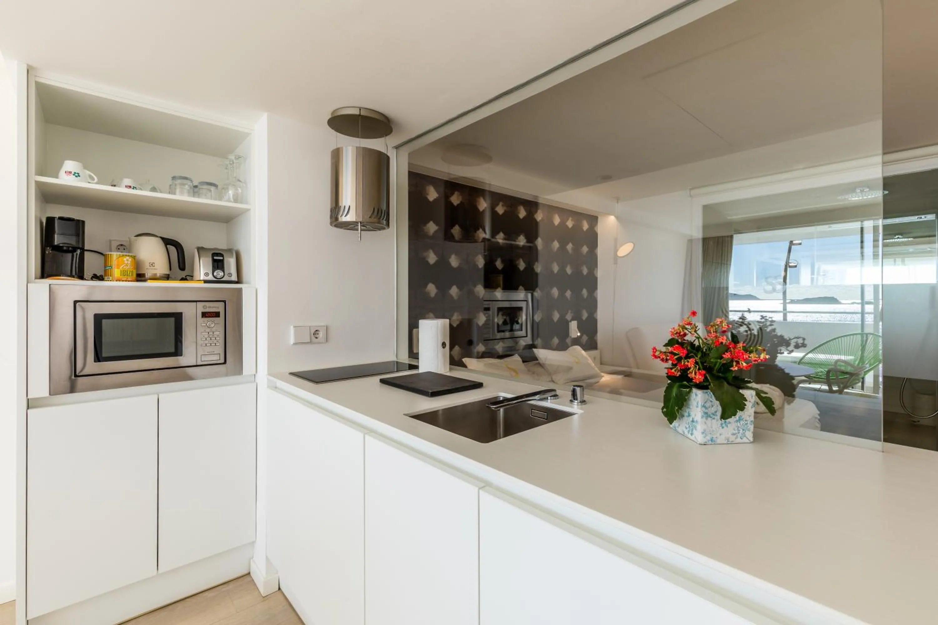 kitchen in Sud Ibiza Suites